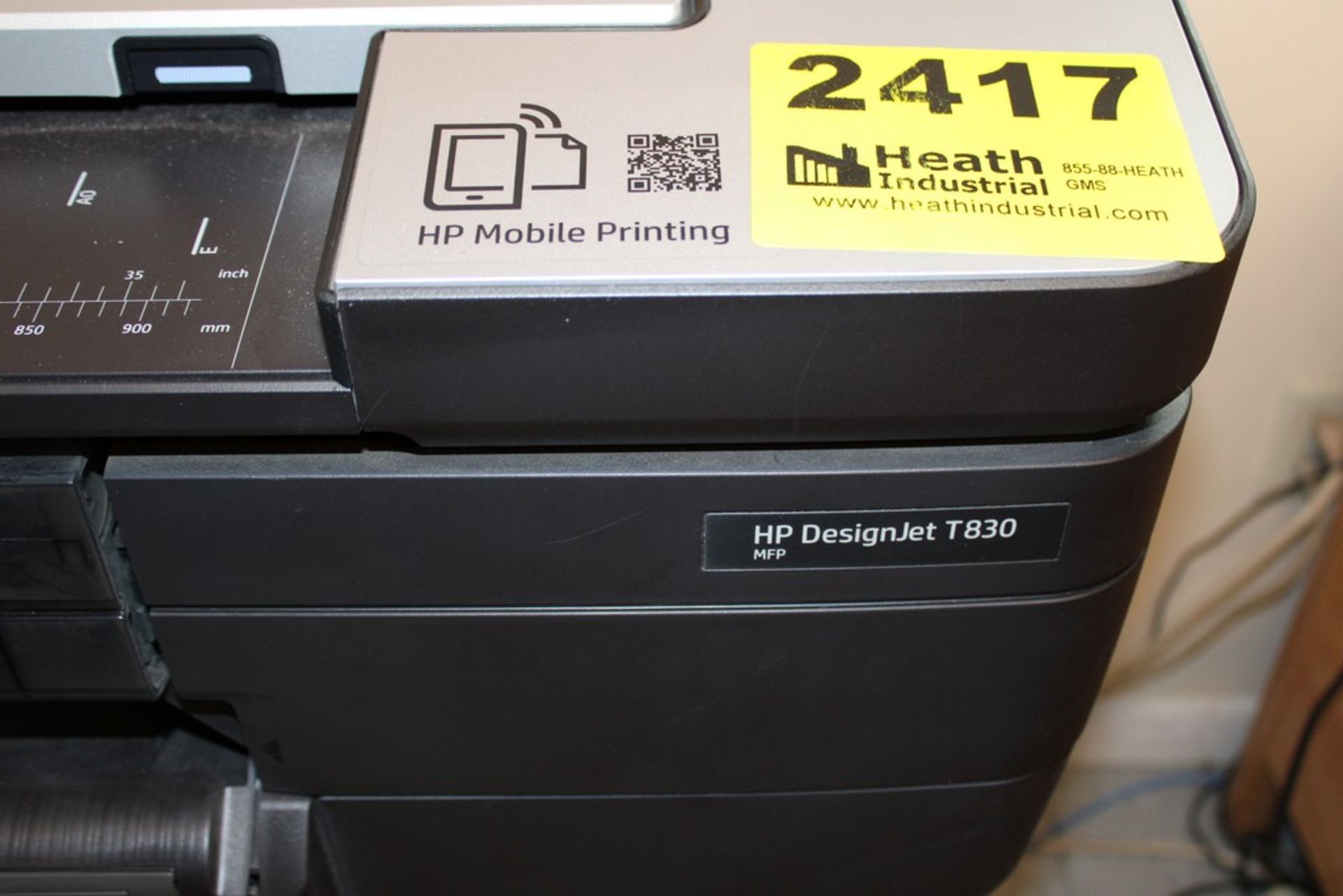 HP DESIGNJET T830 WIDE FORMAT PRINTER - Image 2 of 2