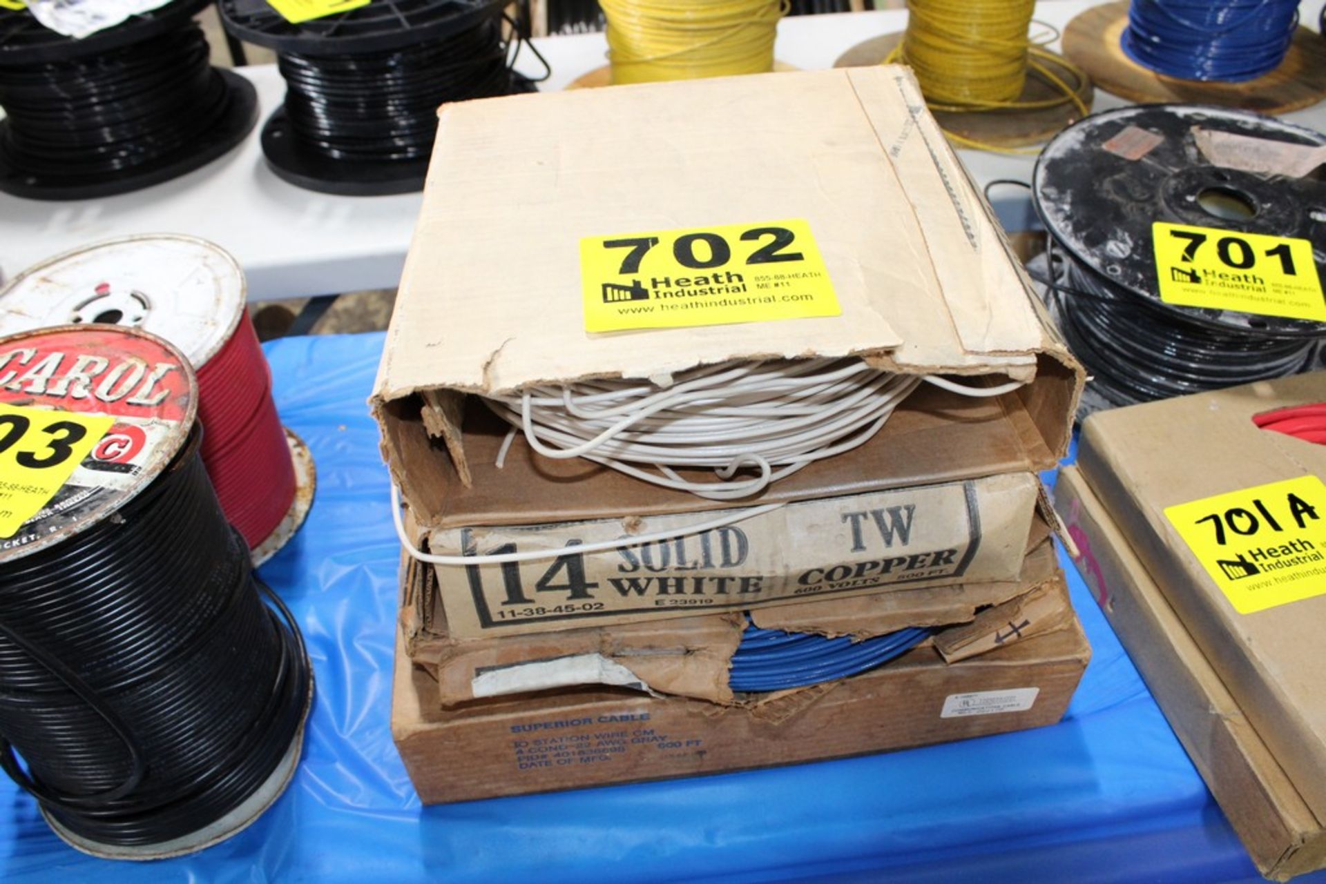 (4) BOXES OF WIRE, 14 AWG AND 12 AWG