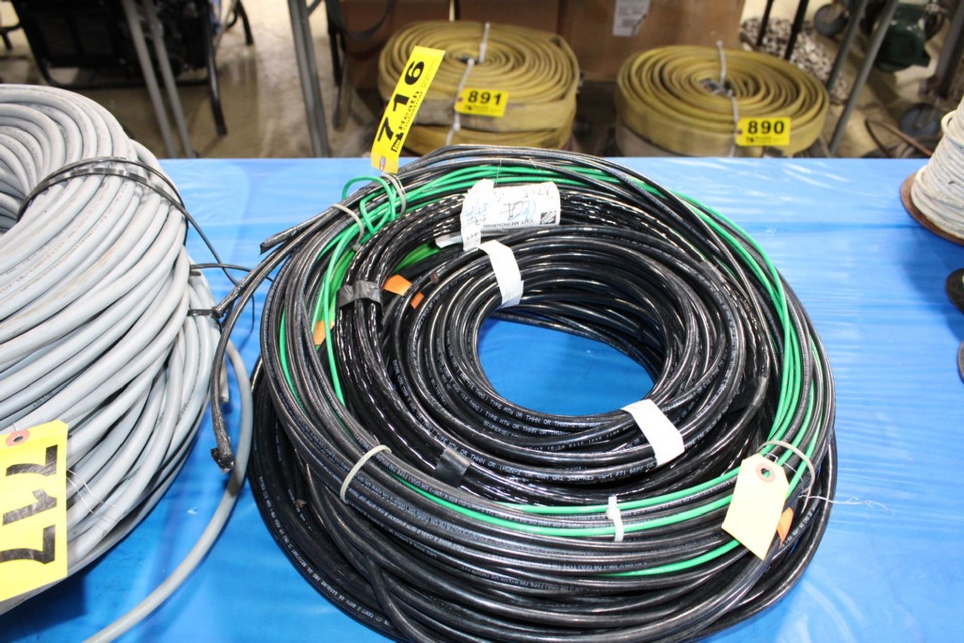 ASSORTED WIRE CABLES, 3 AWG & 6 AWG