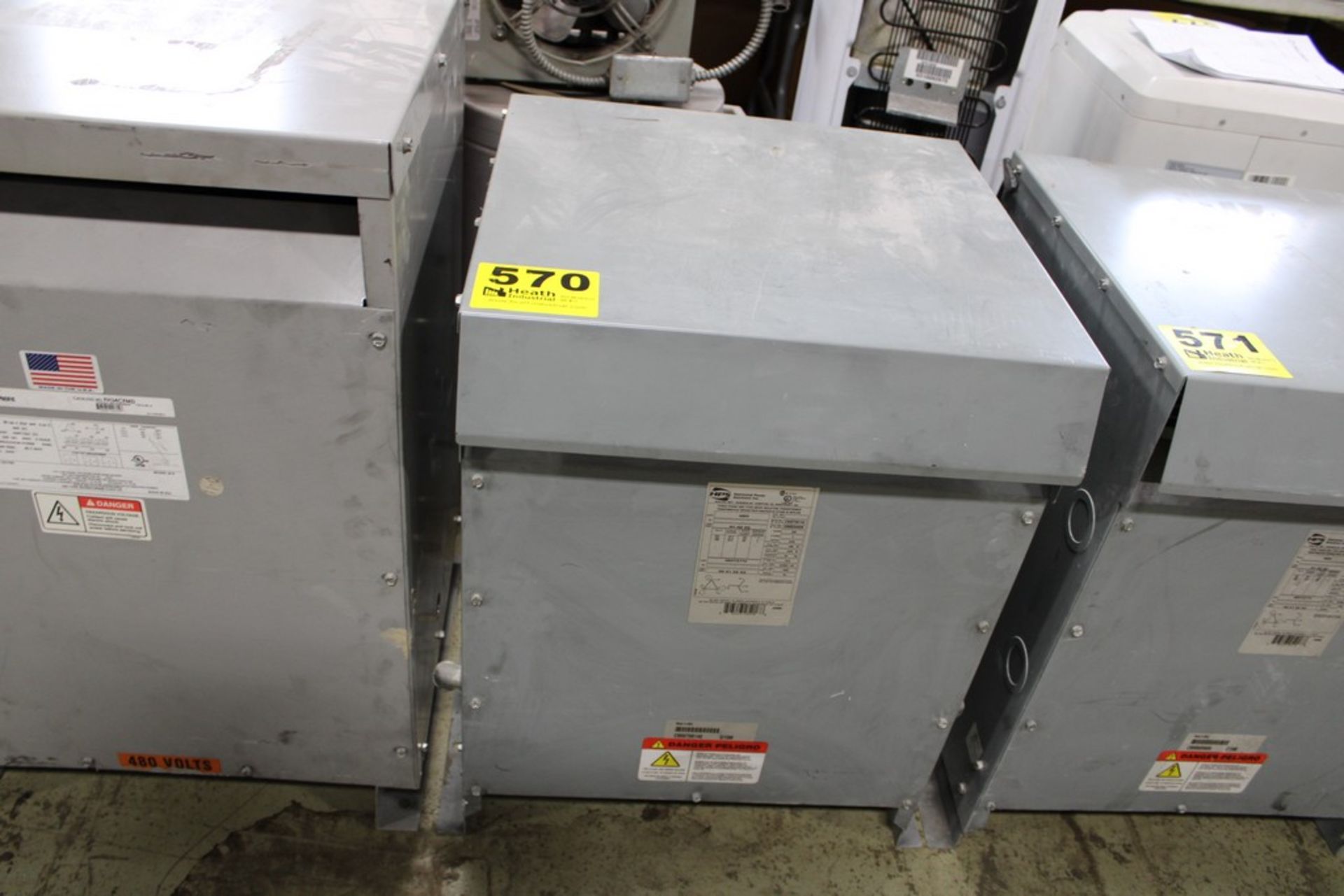 HAMMOND POWER SOLUTIONS TRANSFORMER , PART. NO. DM034KK, HV/HT 480V, 34 KVA, TYPE K