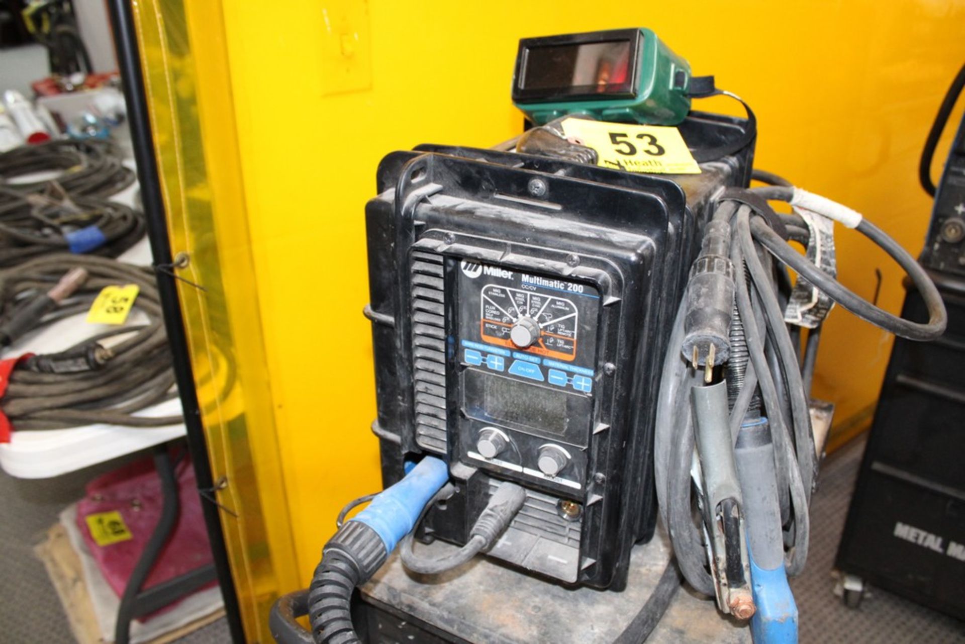 MILLER MODEL MILLERMATIC 200 PORTABLE MIG/TIG WELDER, S/N MH244023N, WITH METAL MAN PORTABLE WELDING - Image 2 of 5