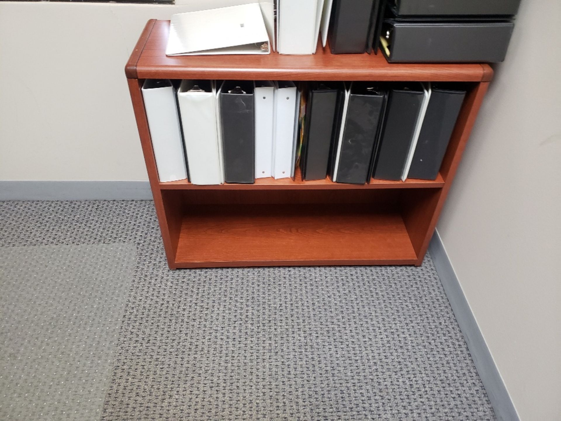 EXECUTIVE DESK, BOOKCASE, TWO DOOR LATERAL FILE CABINET - Image 2 of 3