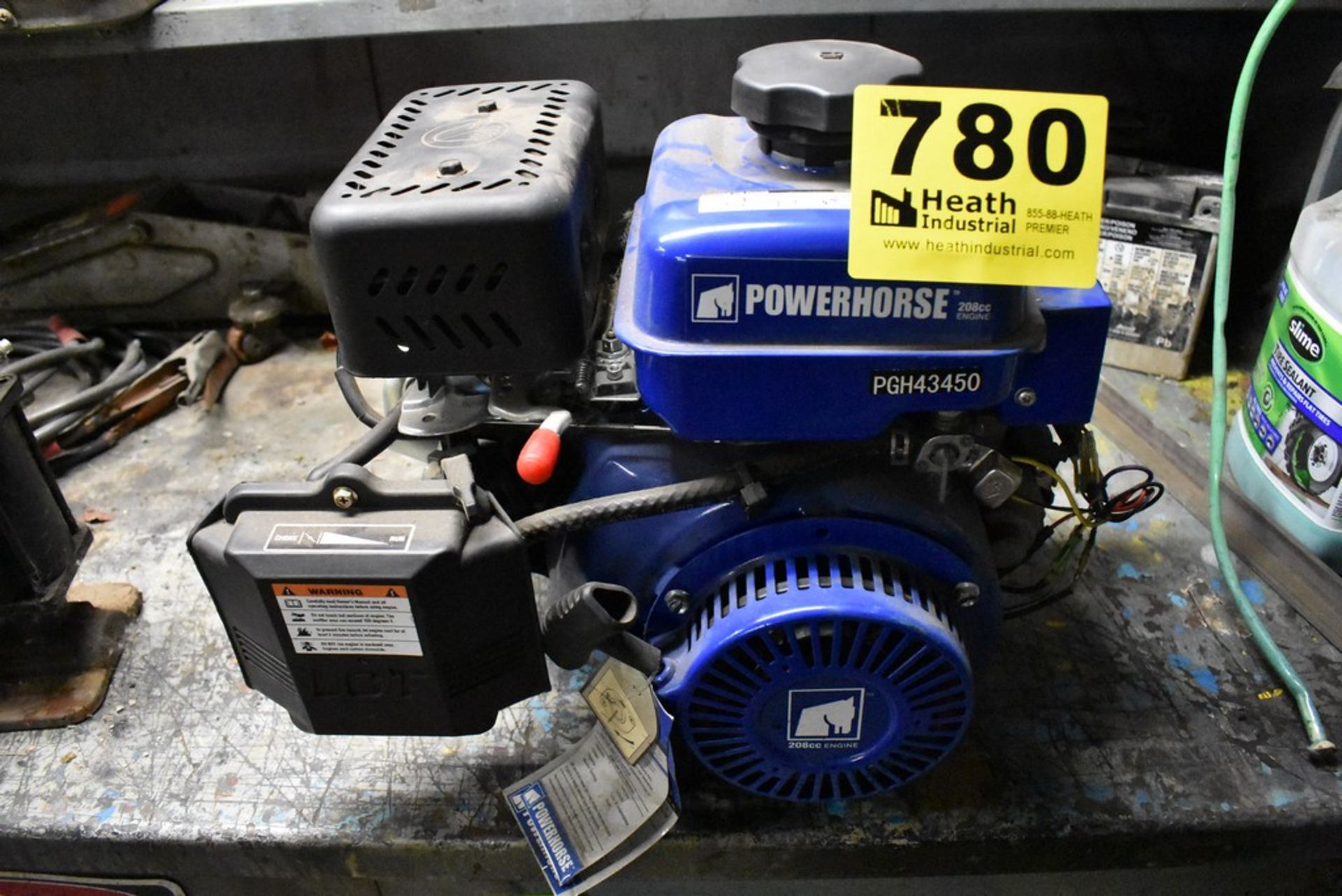 POWERHORSE PGH43450 208 CC HORIZONTAL SHAFT GAS POWERED ENGINE, WITH ELECTRIC START