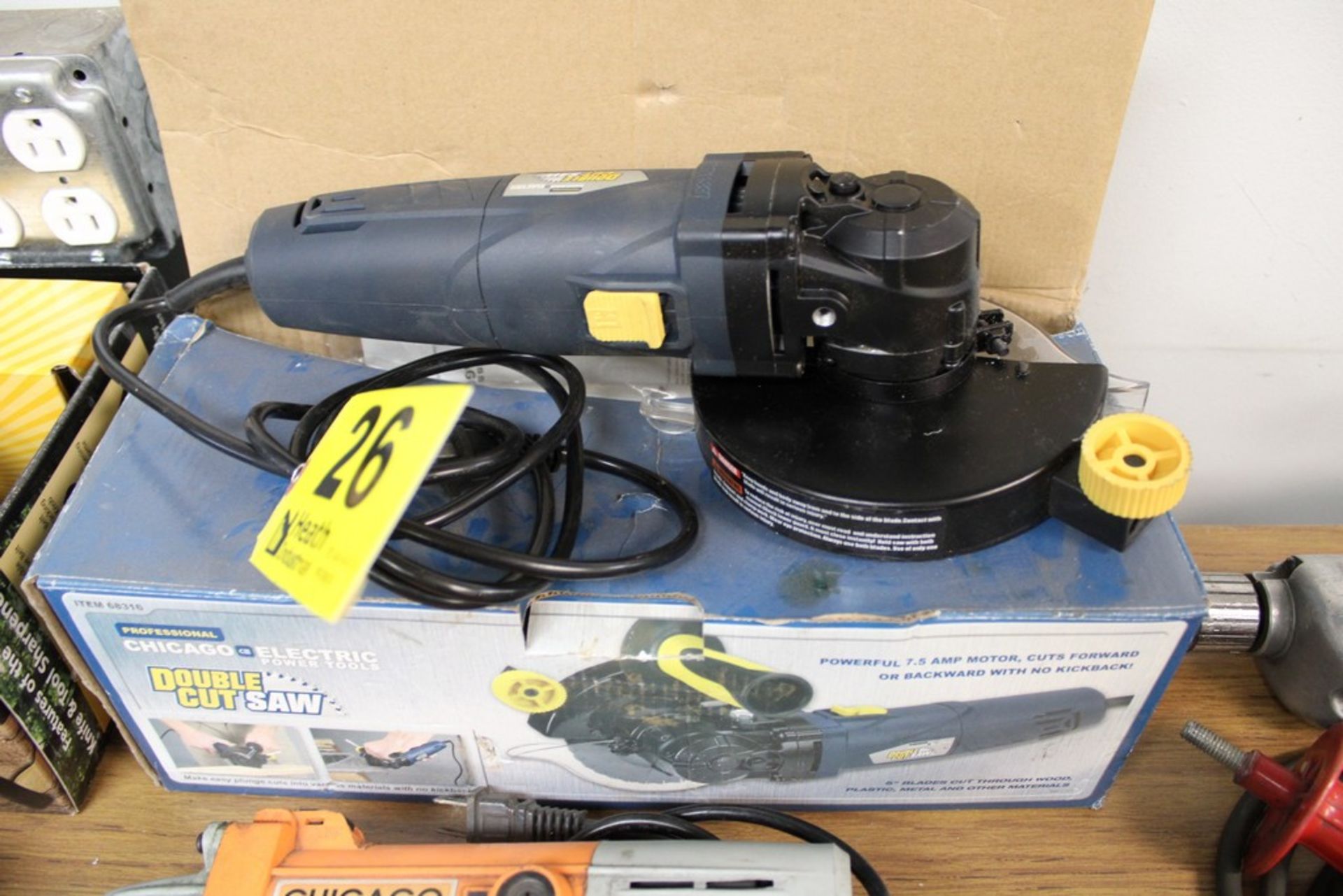 CHICAGO ELECTRIC DOUBLE CUT SAW