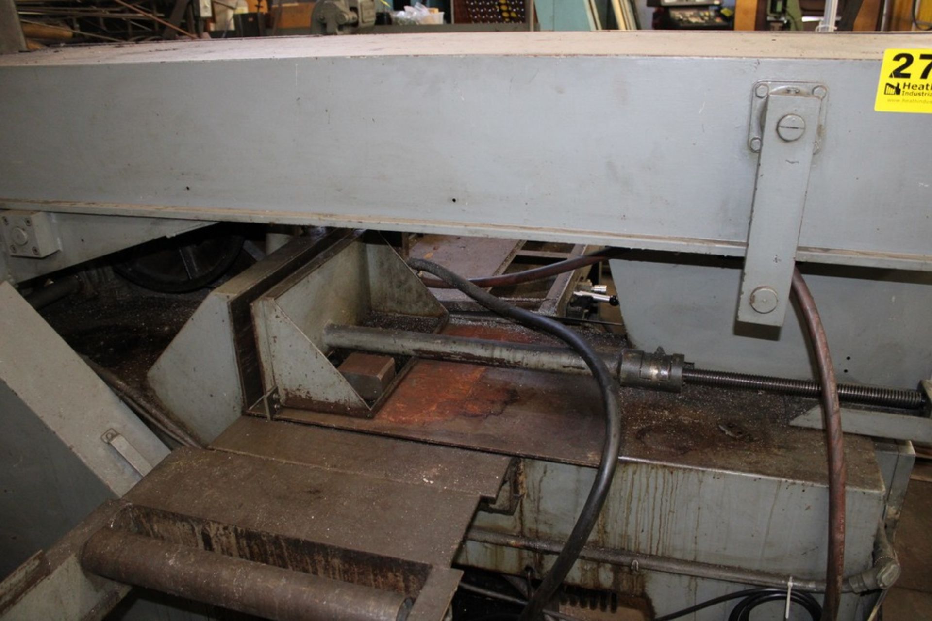 DOALL MODEL C-6 HORIZONTAL BAND SAW, S/N 207-62253, HYDRAULIC TABLE STOP, ROLLER CONVEYOR - Image 3 of 6