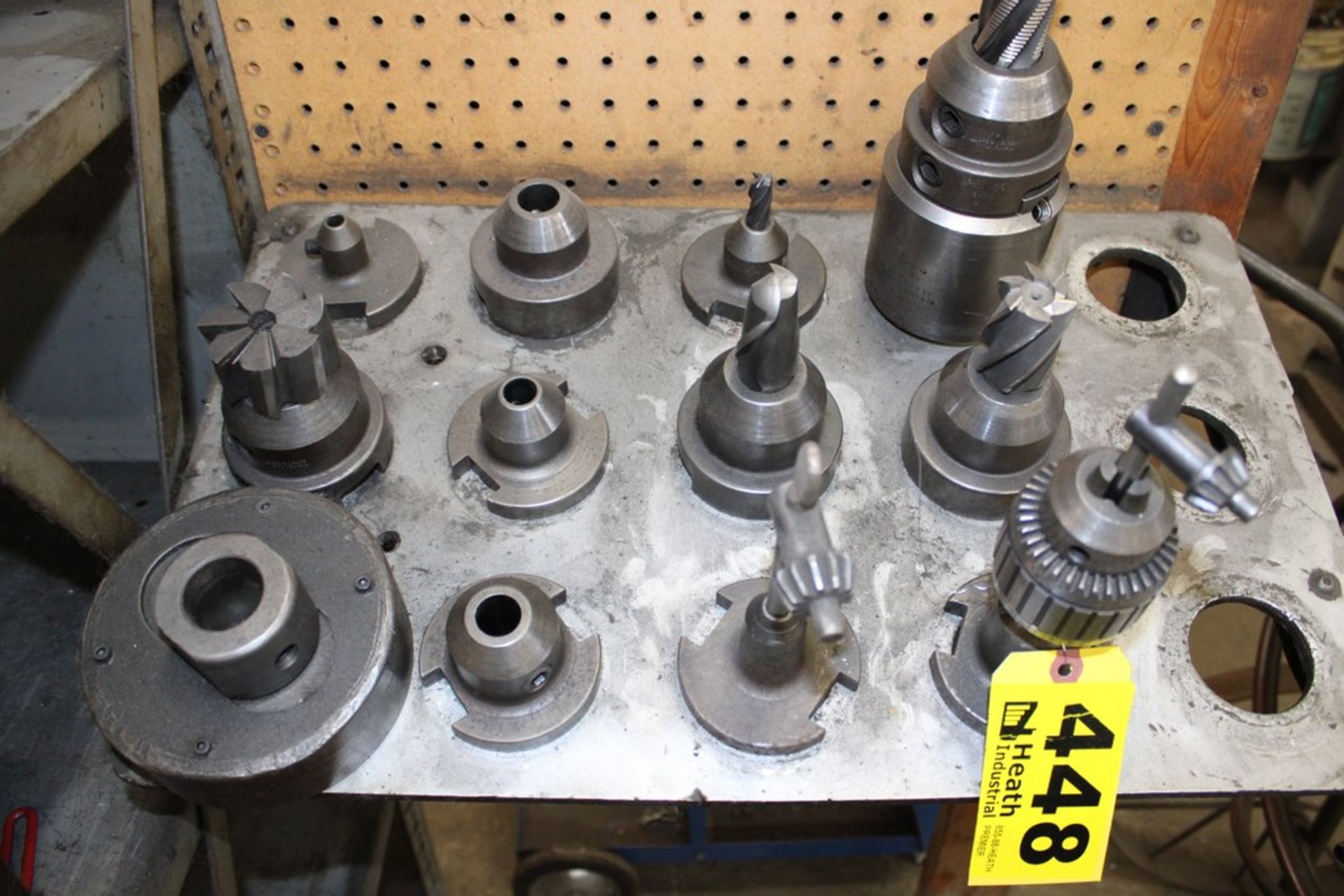 ASSORTED WELDON QH TAPER TOOL HOLDERS WITH RACK - Image 2 of 2