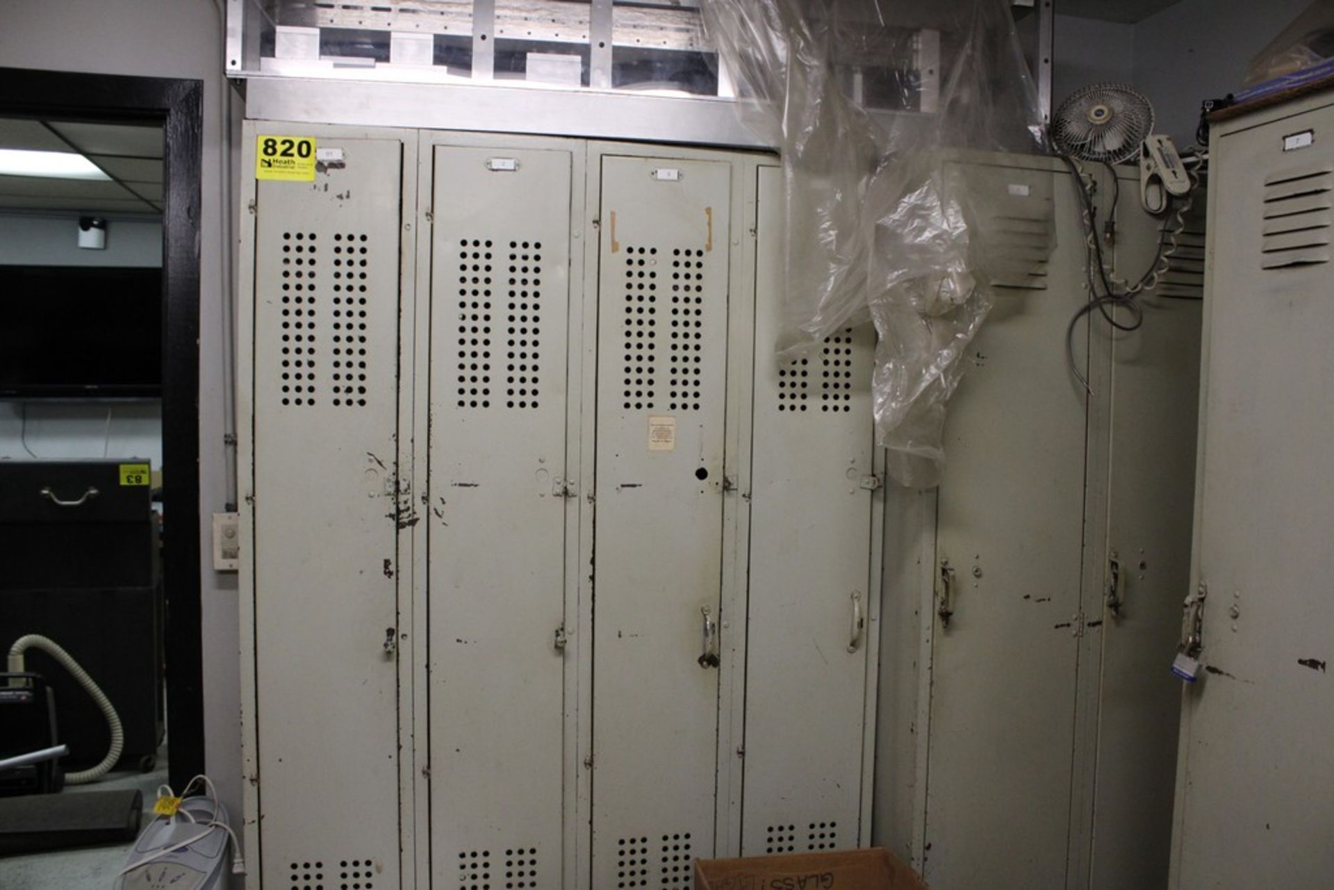 (6) SECTIONS OF ASSORTED LOCKERS