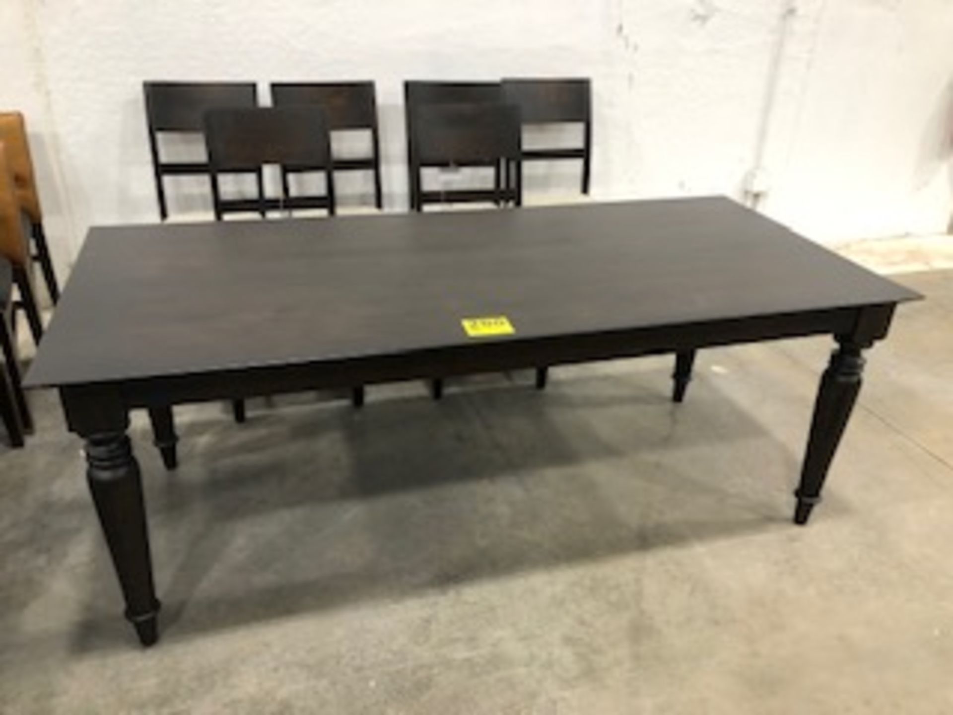 DINING ROOM SET W/80" X 36" TABLE, 6 CHAIRS