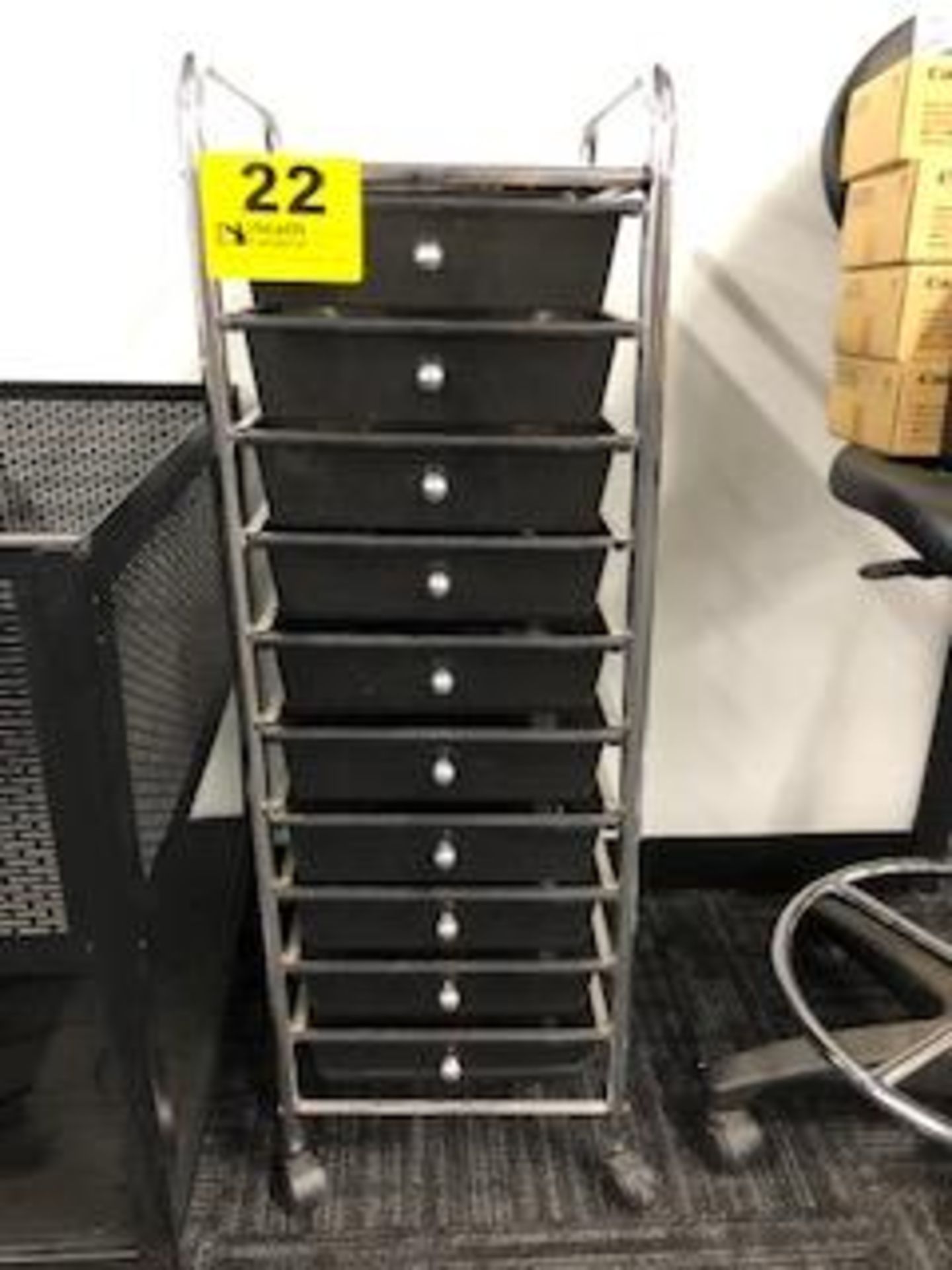 10 DRAWER ROLLING CABINET