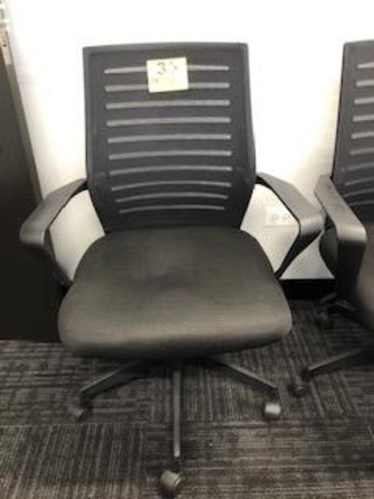 BLACK SWIVEL CHAIR, MESH BACK