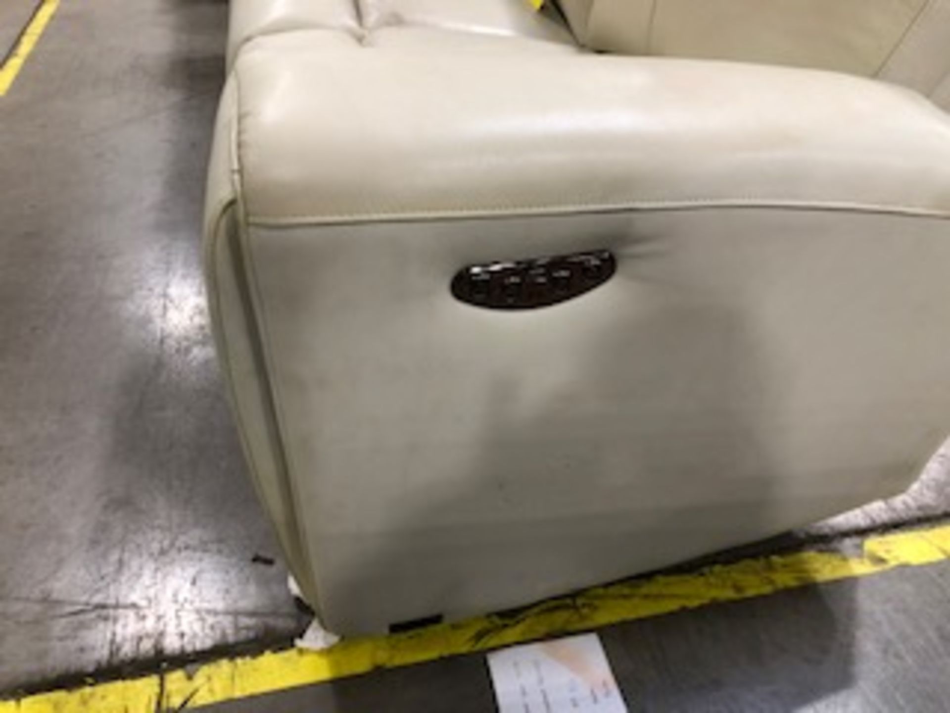 LEATHER POWER RECLINING SOFA - Image 2 of 2