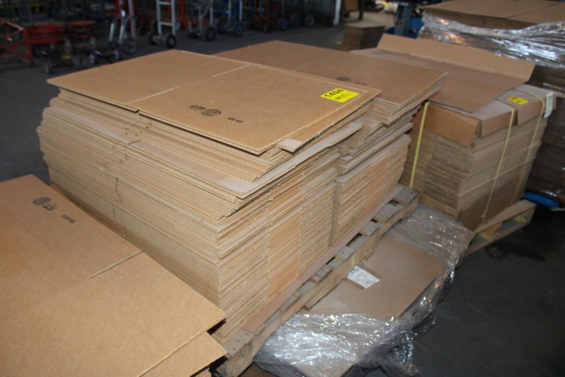 LARGE QTY OF CARDBOARD ON SKID
