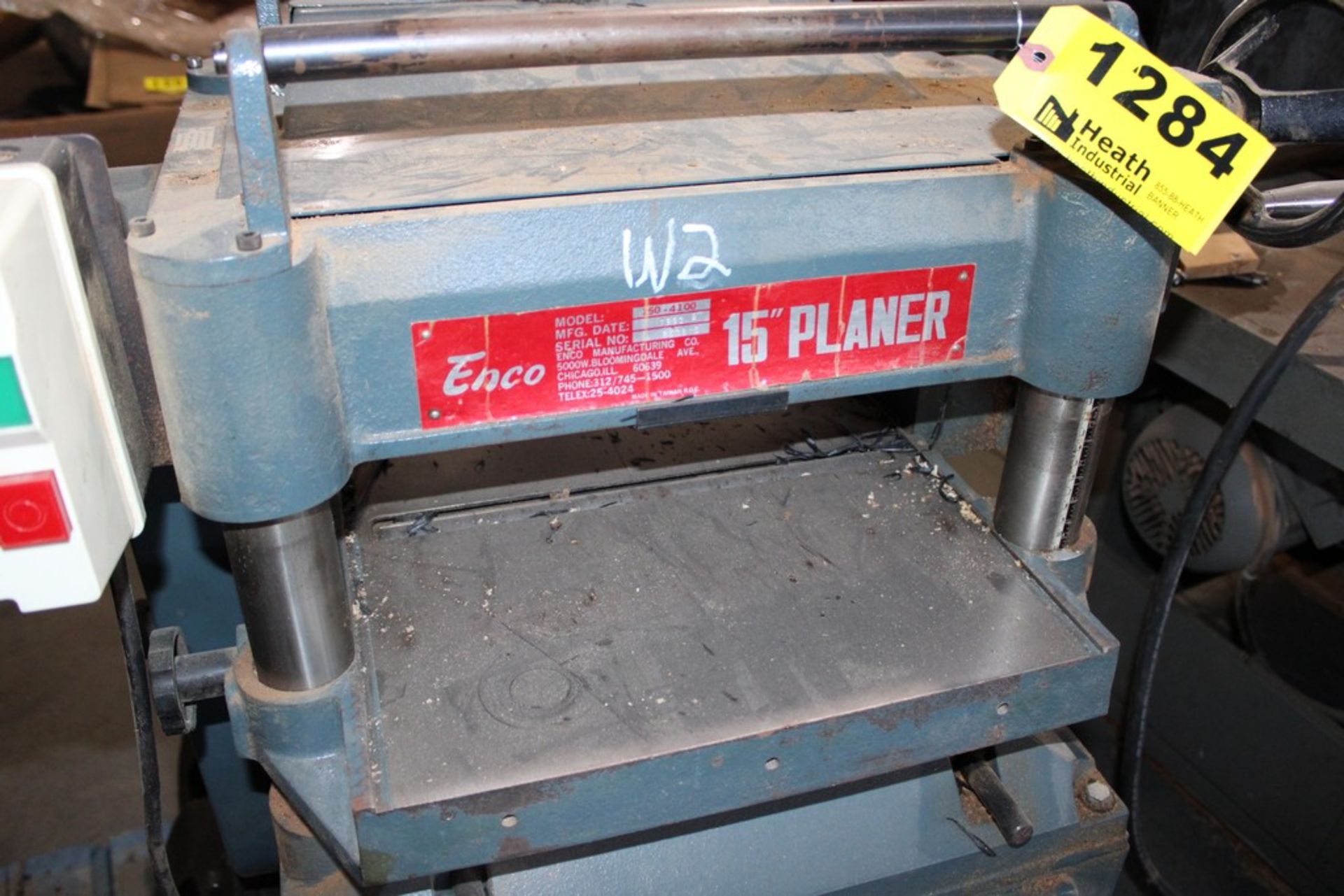 ENCO MODEL 150-4100 15" PLANER S/N 253816 - Image 2 of 3