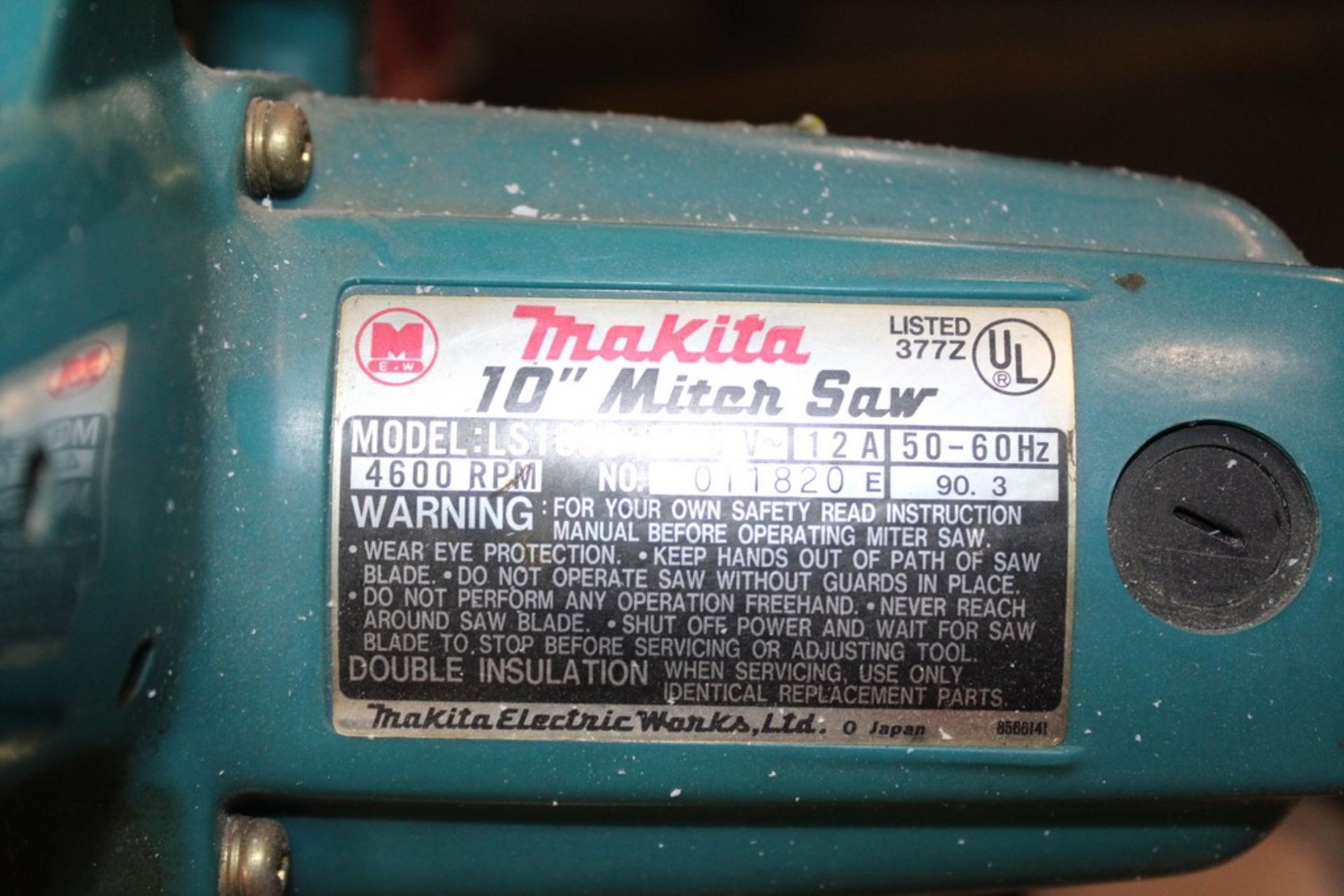 MAKITA MODEL LS1030 10" MITER SAW - Image 3 of 3