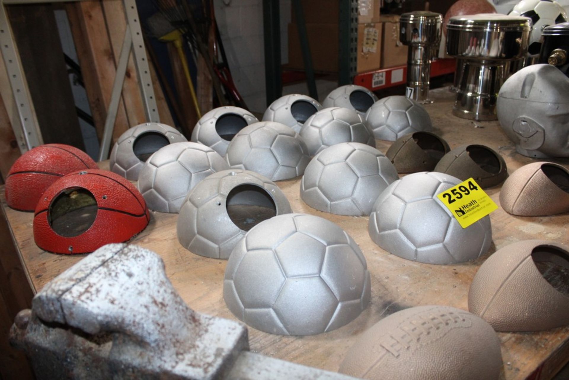 ASSORTED BALL CASTINGS ON BHENCH - Image 2 of 2