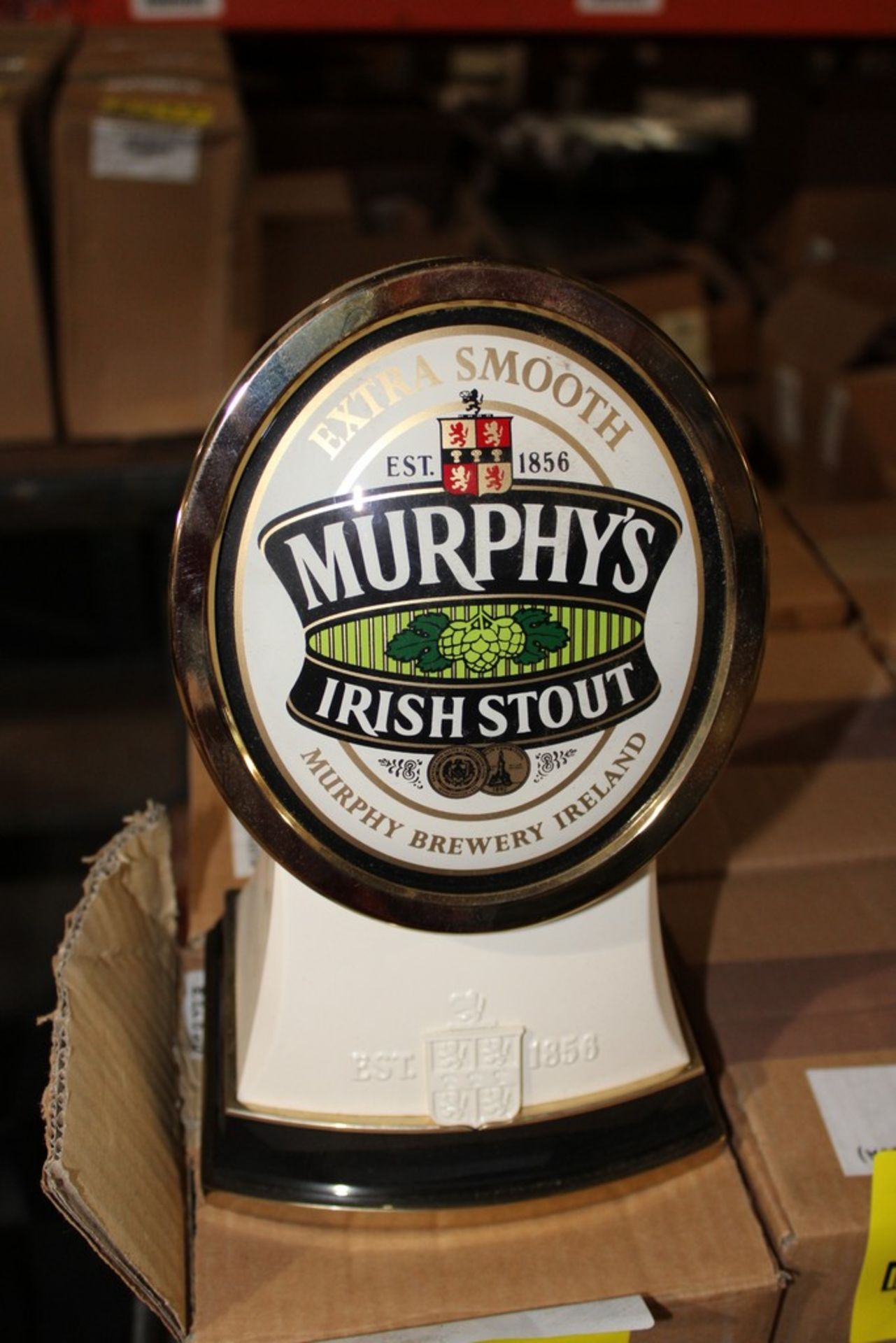 (10) MURPY'S IRISH STOUT PEDESTAL DECOR