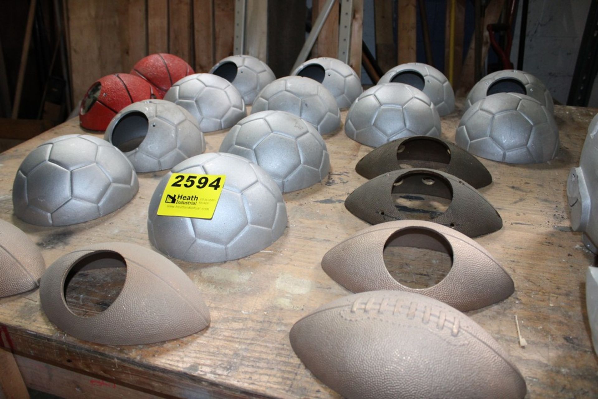 ASSORTED BALL CASTINGS ON BHENCH