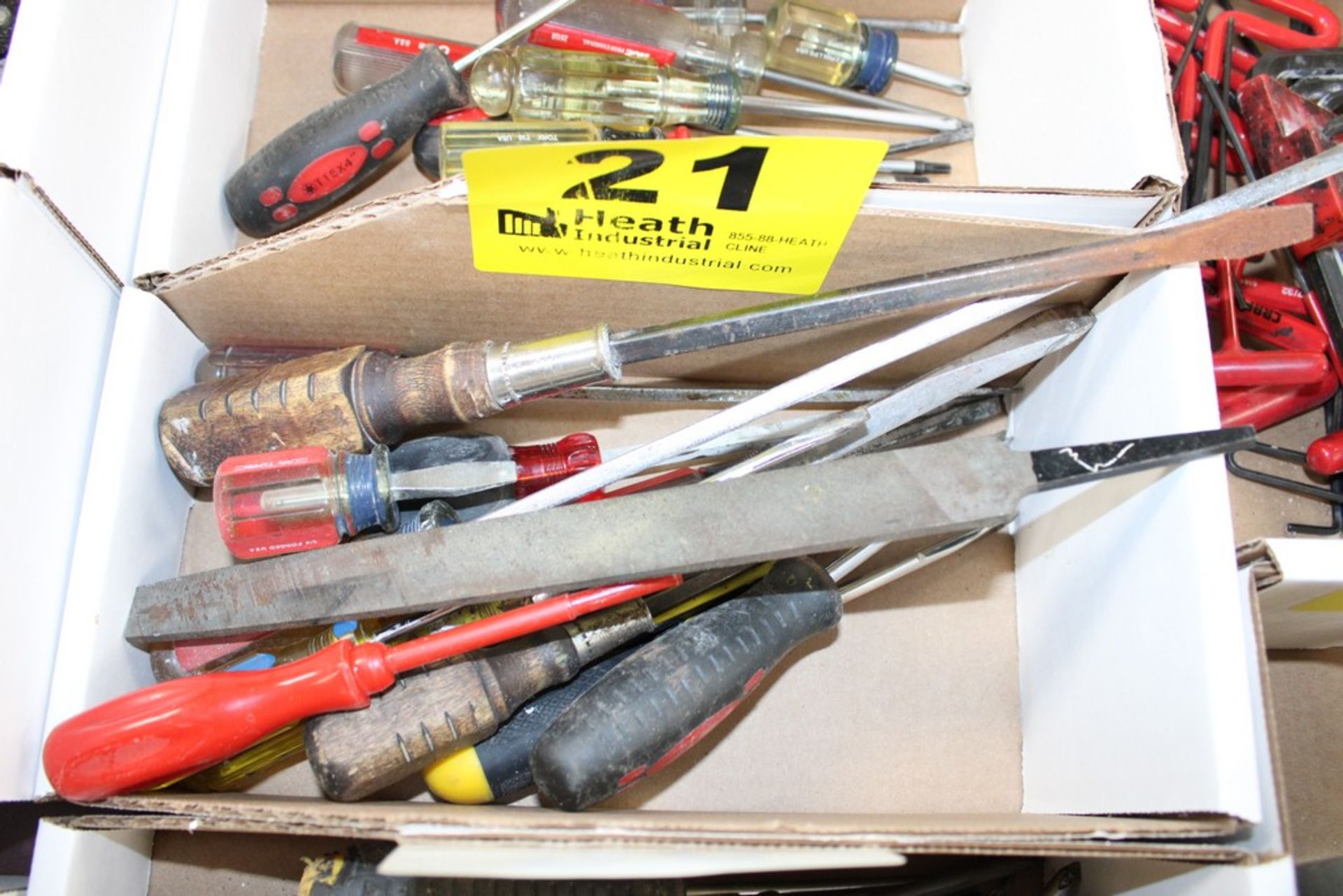 ASSORTED HAND TOOLS IN BOX