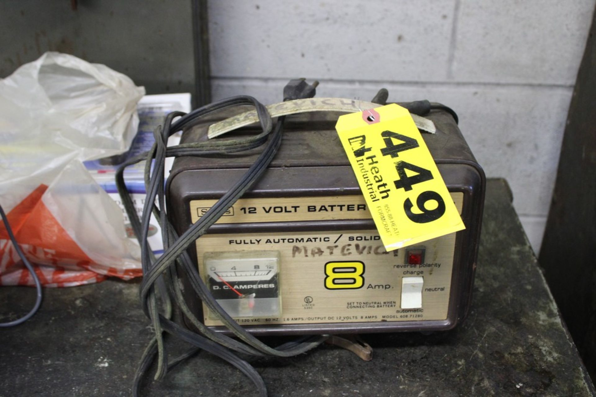 SEARS 12 V BATTERY CHARGER