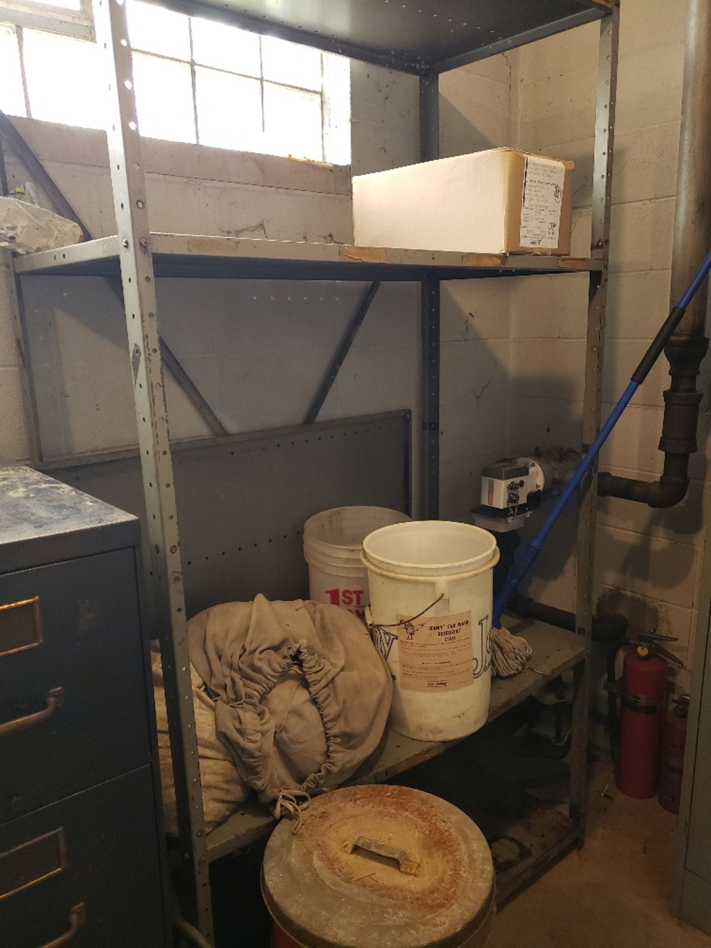 (2) FILE CABINETS, TWO DOOR STORAGE CABINET, SHELVING UNIT - Image 3 of 3