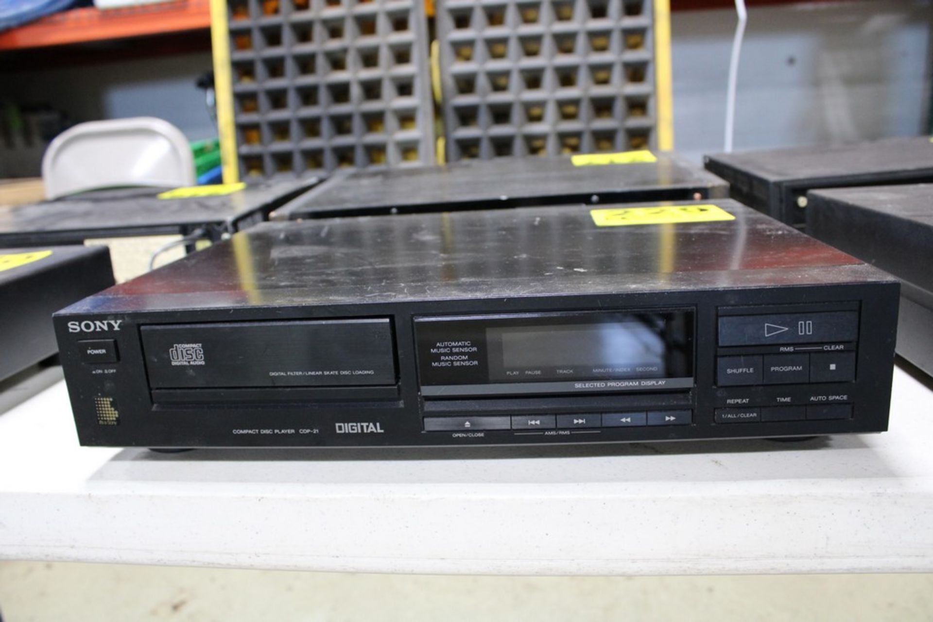 SONY MODEL CDP-21 COMPACT DISC PLAYER ( NO POWER CORD) - Image 2 of 2