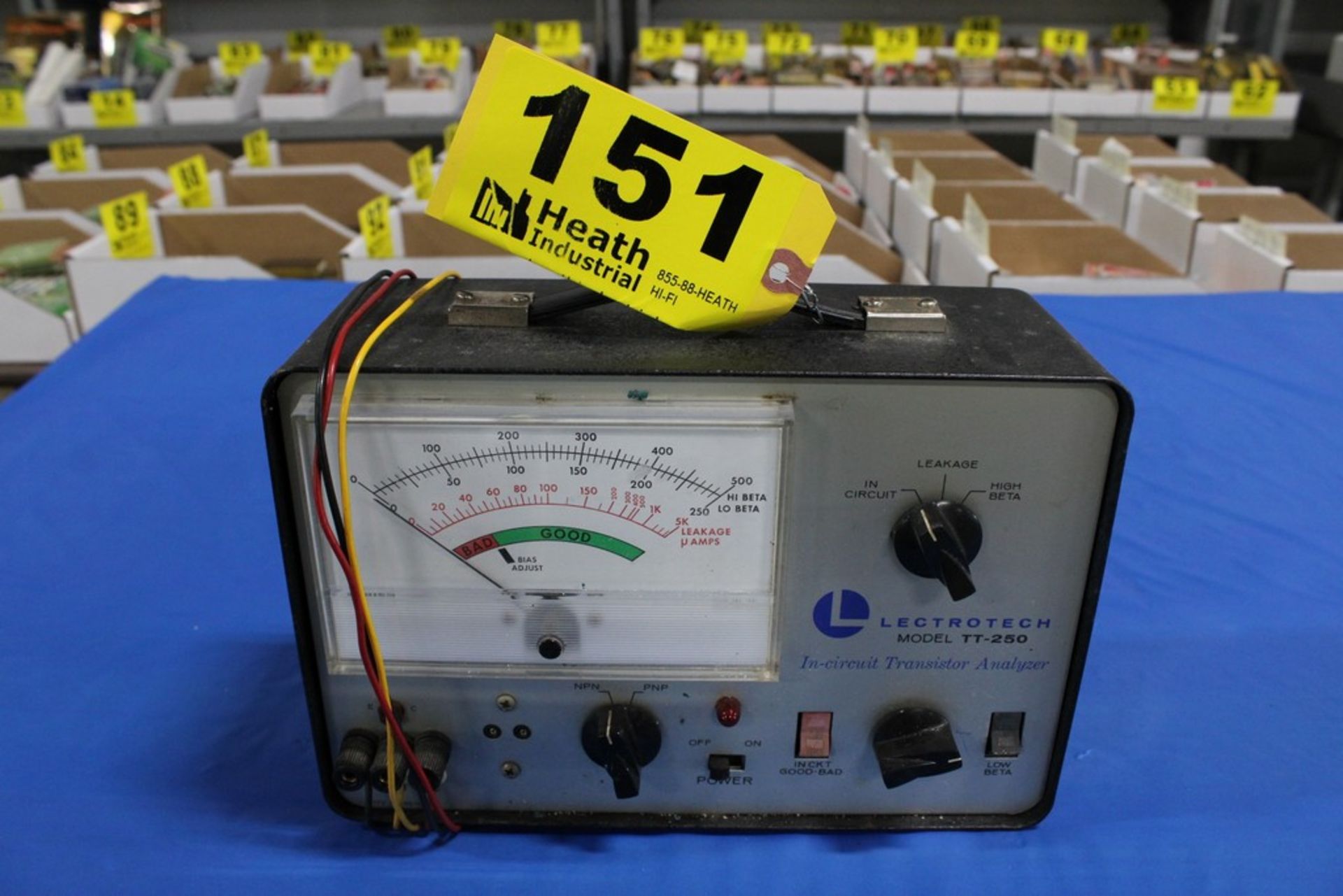 LECTROTECH MODEL TT-250 IN-CIRCUIT TRANSISTOR ANALYZER