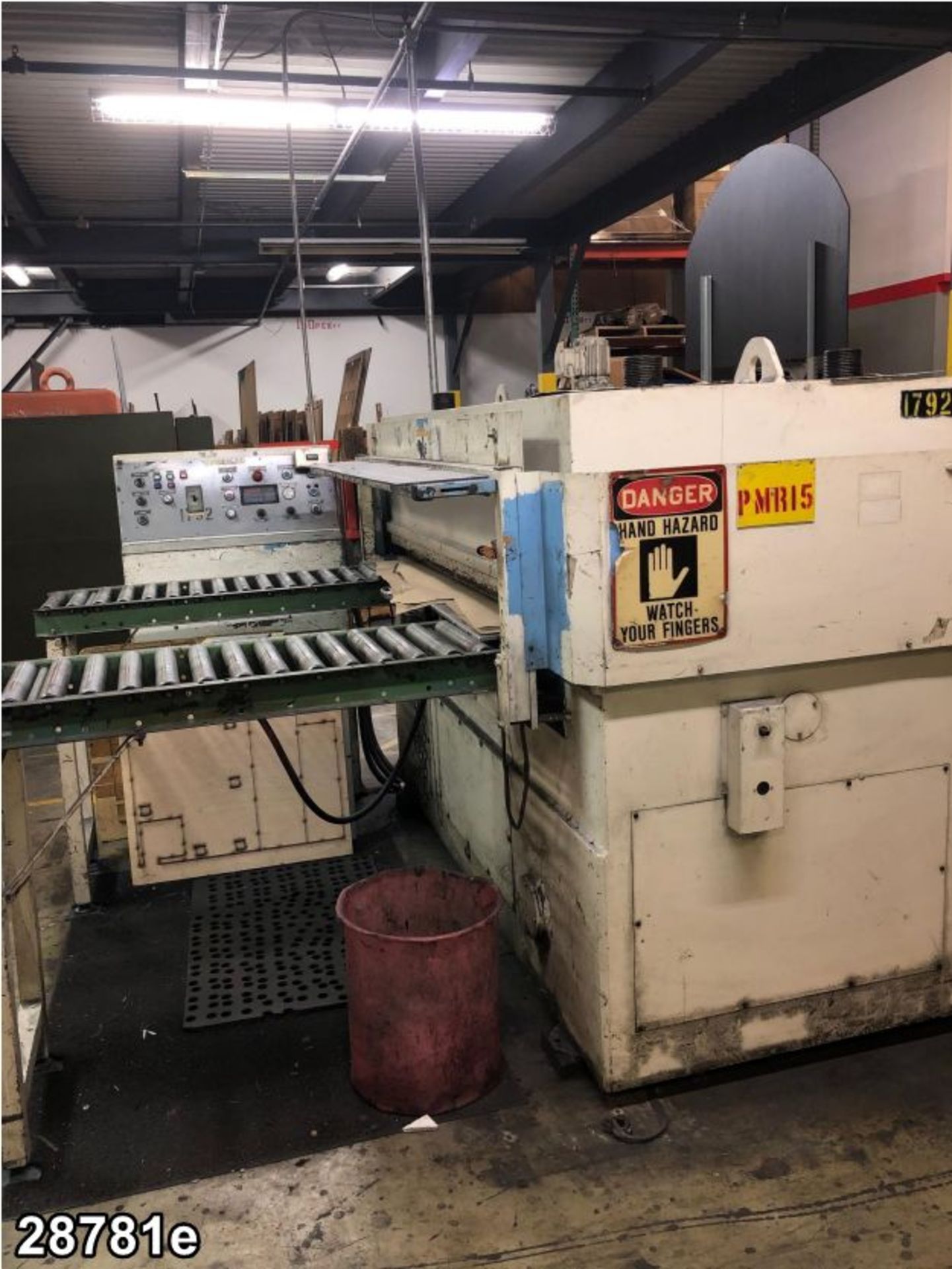 PEDERSEN MODEL 601/16 100 TON HYDRAULIC DIE CUTTING PRESS S/N 179770, With sliding table, ; 4 post d - Image 5 of 6