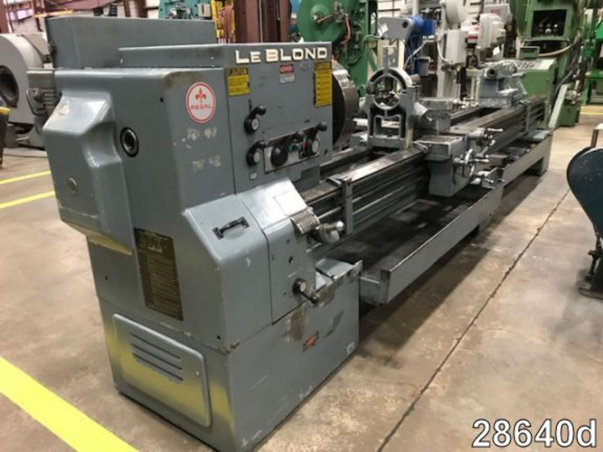 LEBLOND 24" X 144" ENGINE LATHE S/N 5H-854 - Image 5 of 8