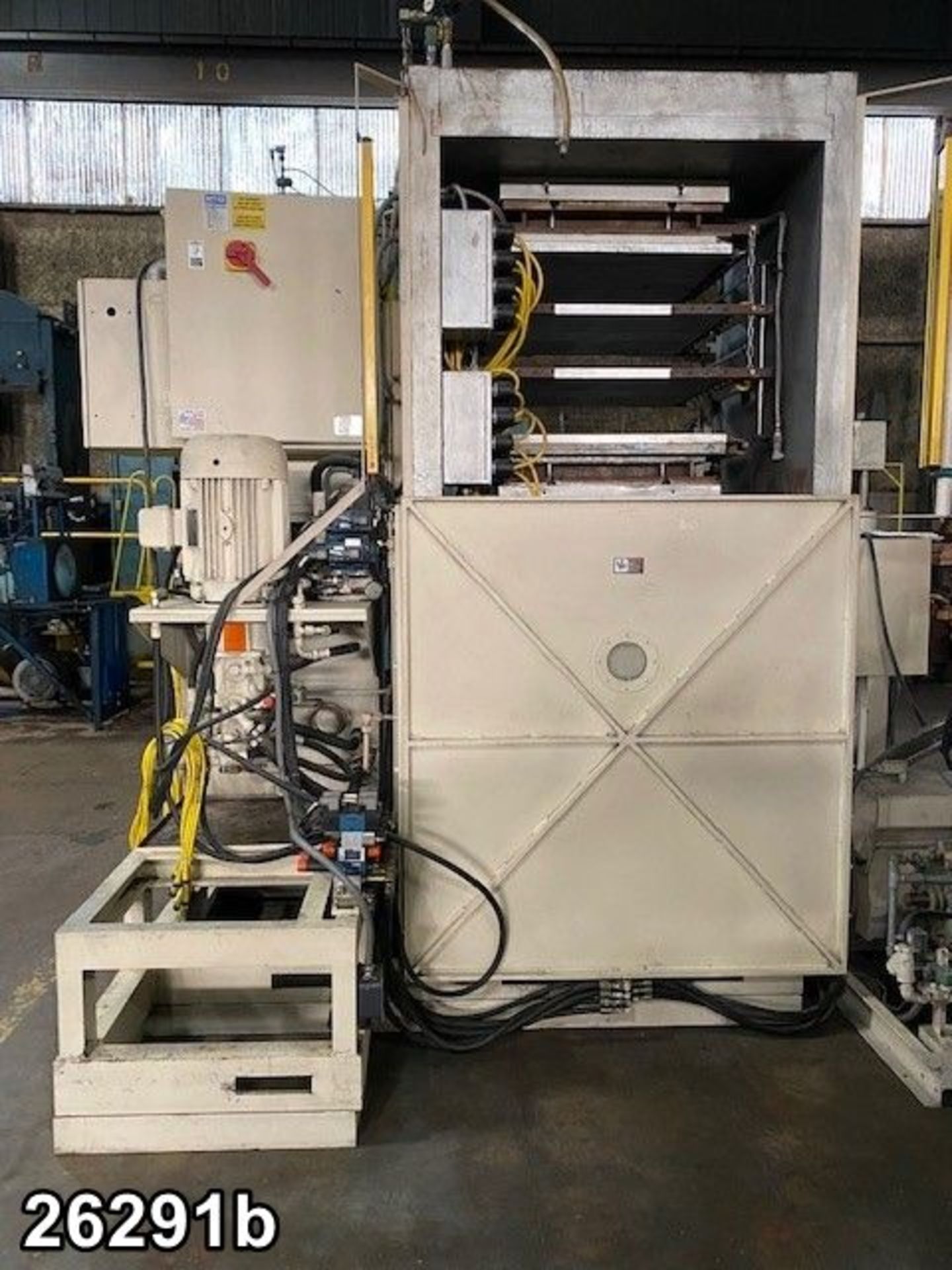 WABASH MODEL S200H-30-BCLPX 200 TON HYDRAULIC MOLDING & LAMINATING VACUUM PRESS S/N 10098 - Image 2 of 6