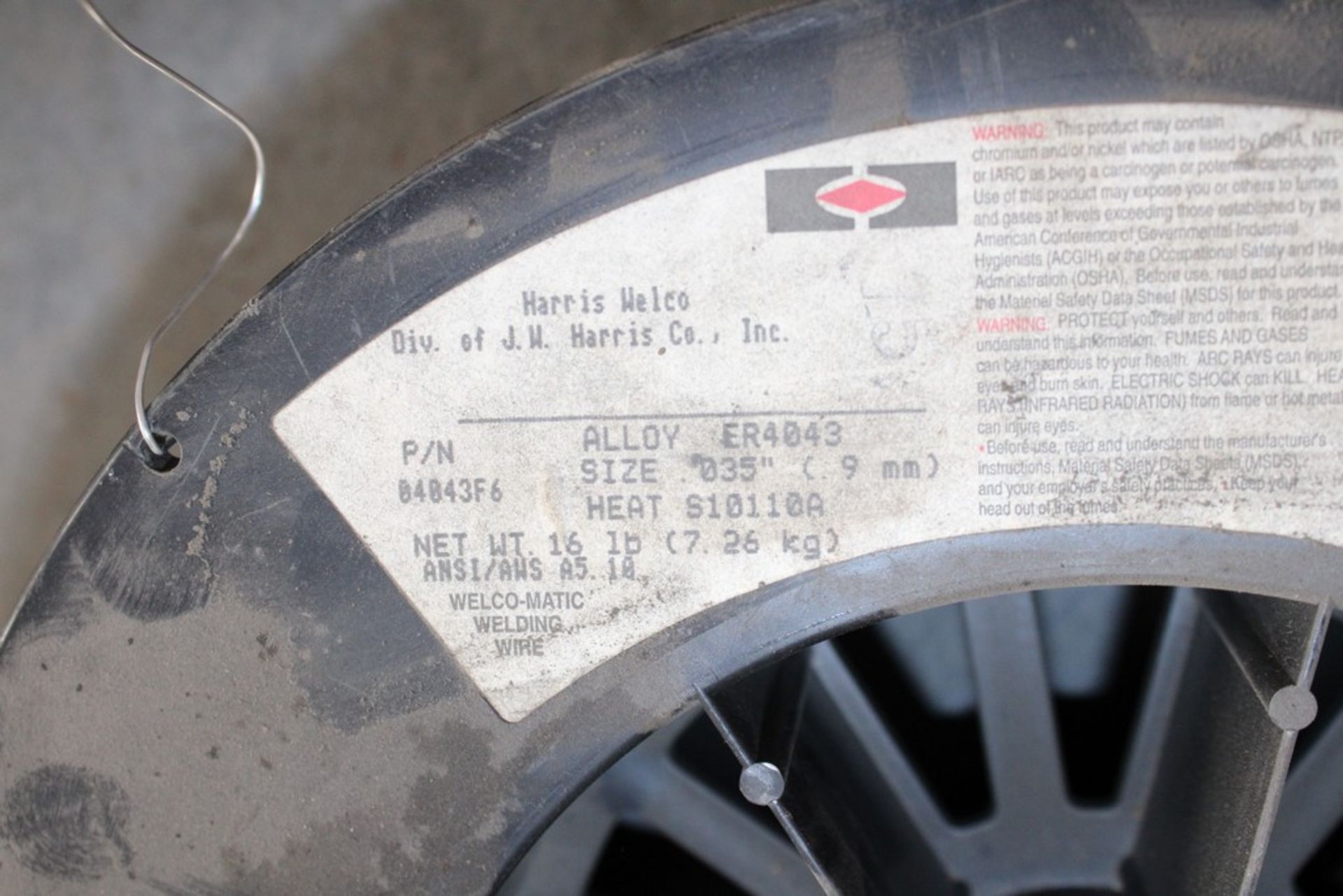 HARRIS WELCO .035 ALLOY WELDING WIRE ON SPOOL - Image 2 of 2