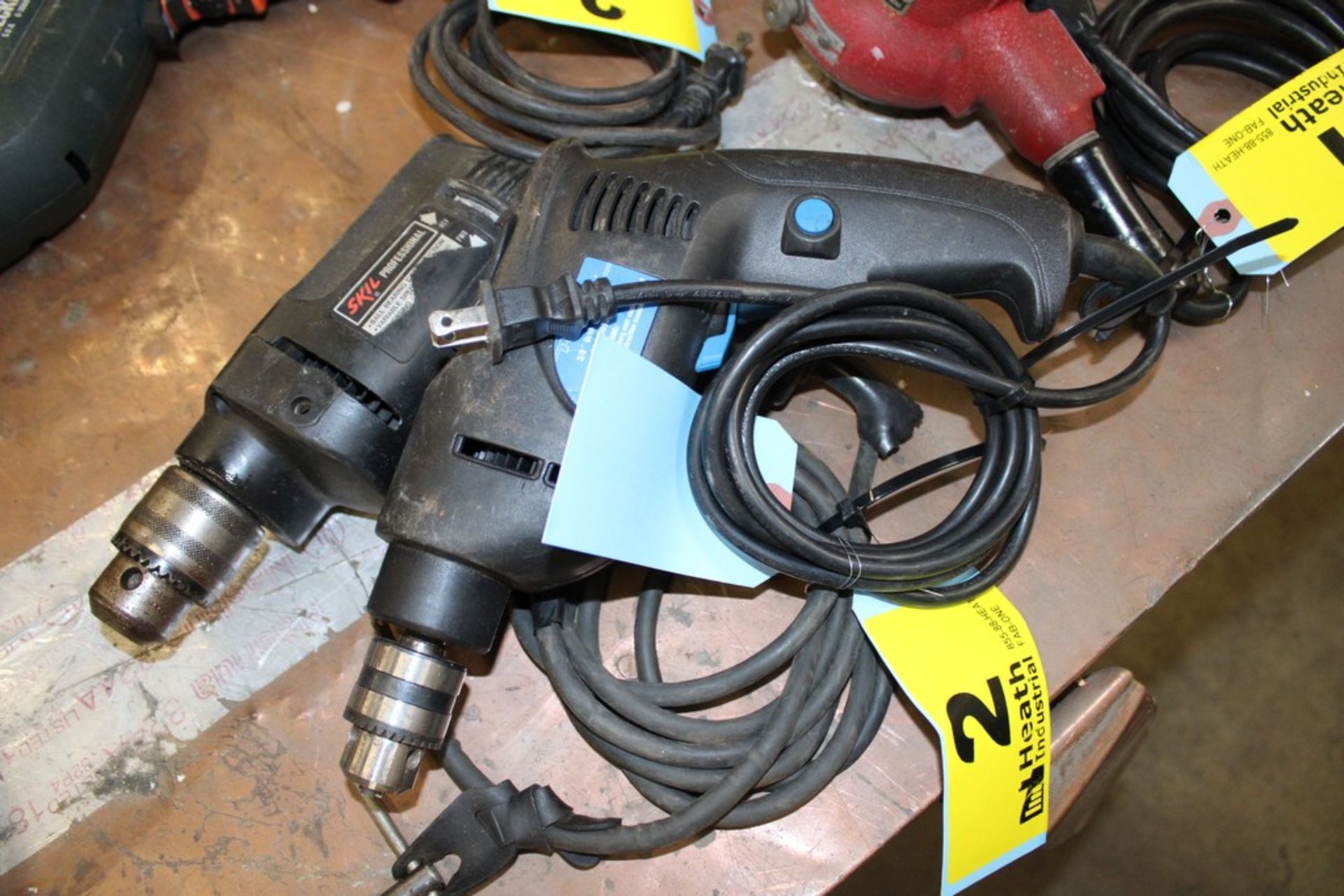 (2) ASSORTED ELECTRIC DRILLS