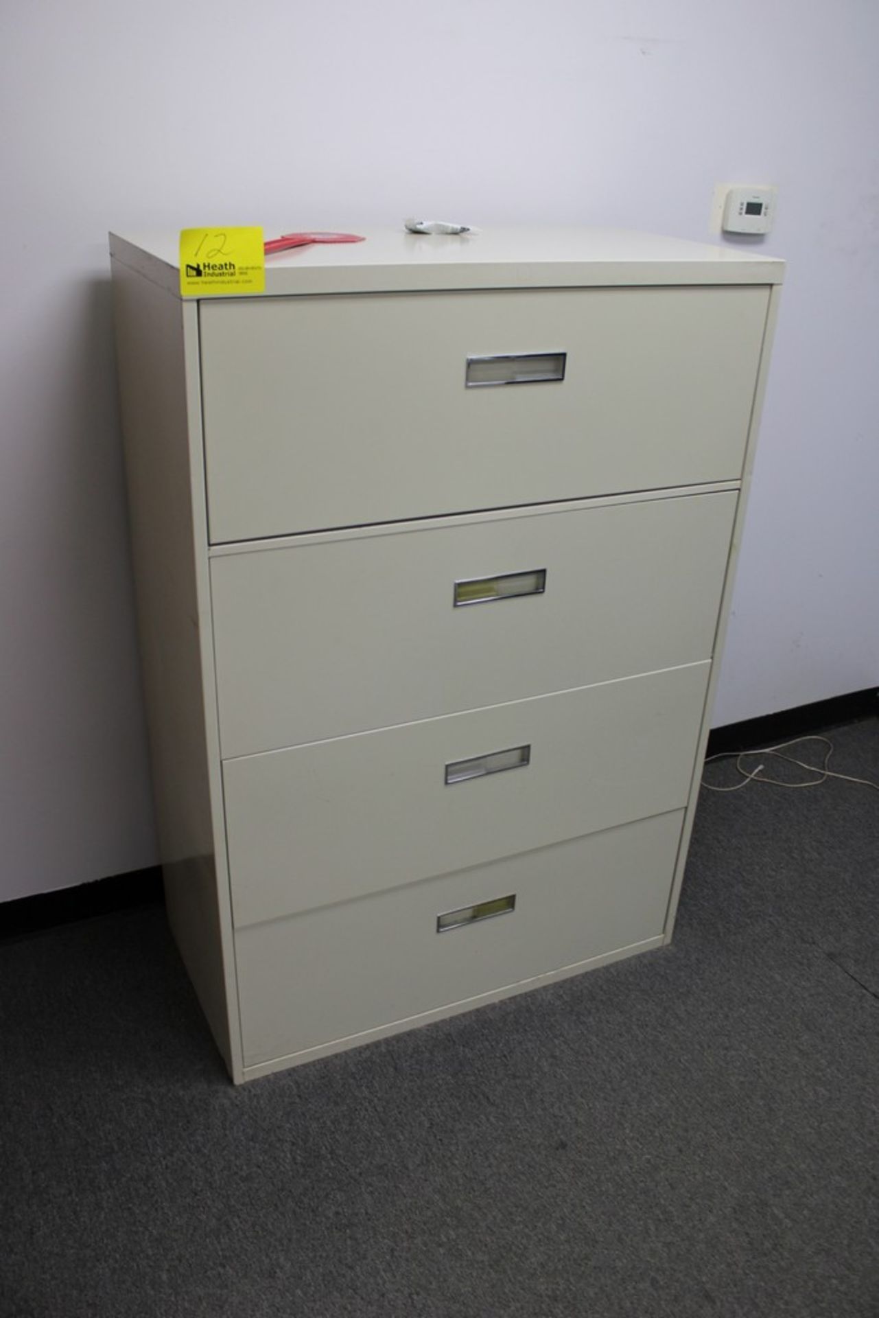 (2) FOUR DRAW LATERAL FILE CABINETS, 35" X 18" X 52" - Image 2 of 2