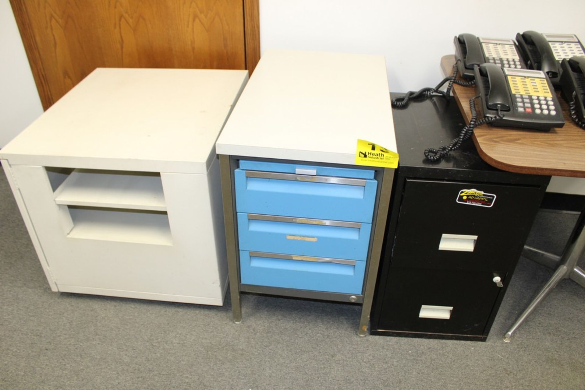 (3) ASSORTED OFFICE CABINETS