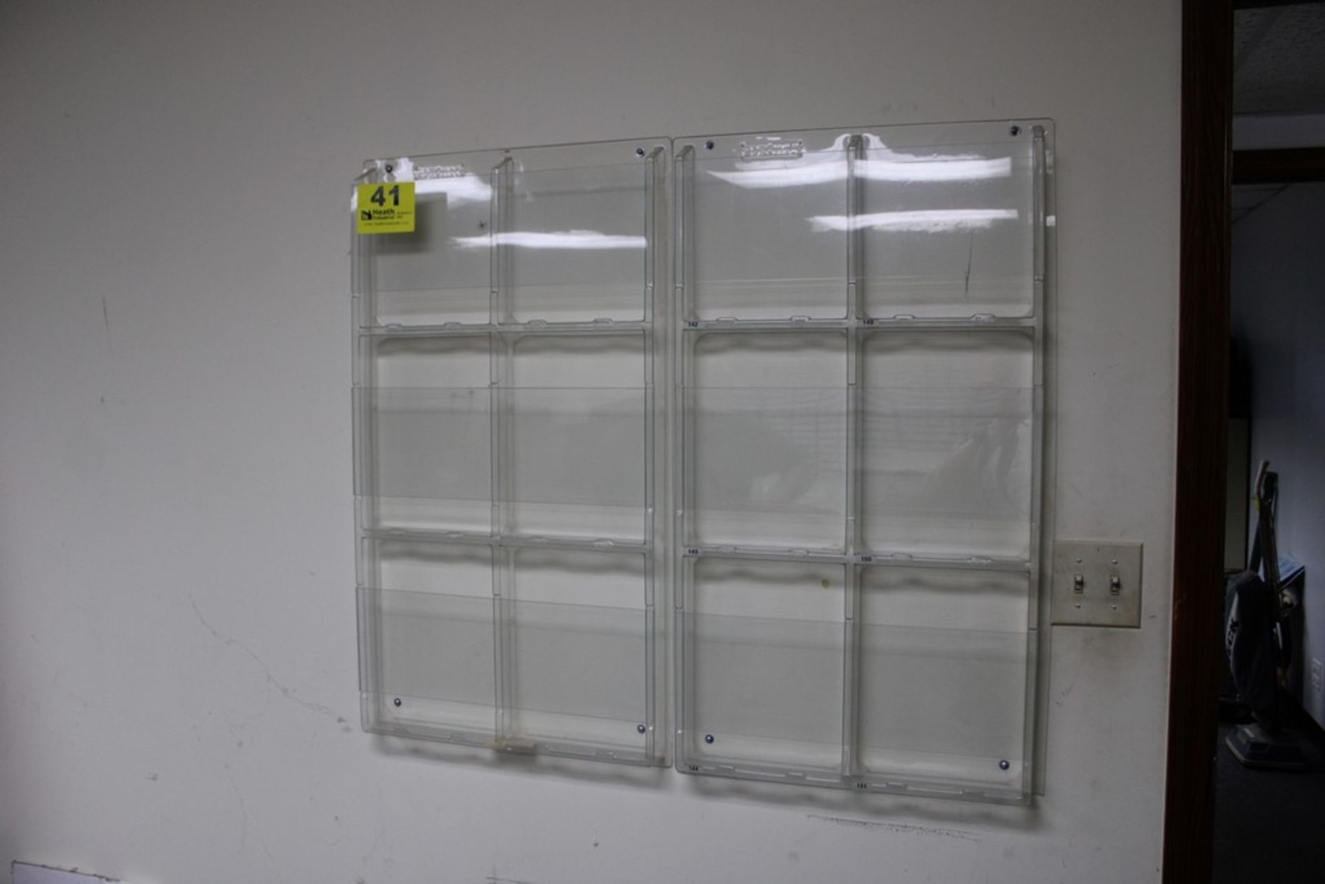 (2) PLASTIC SIX COMPARTMENT DOCUMENT HOLDERS