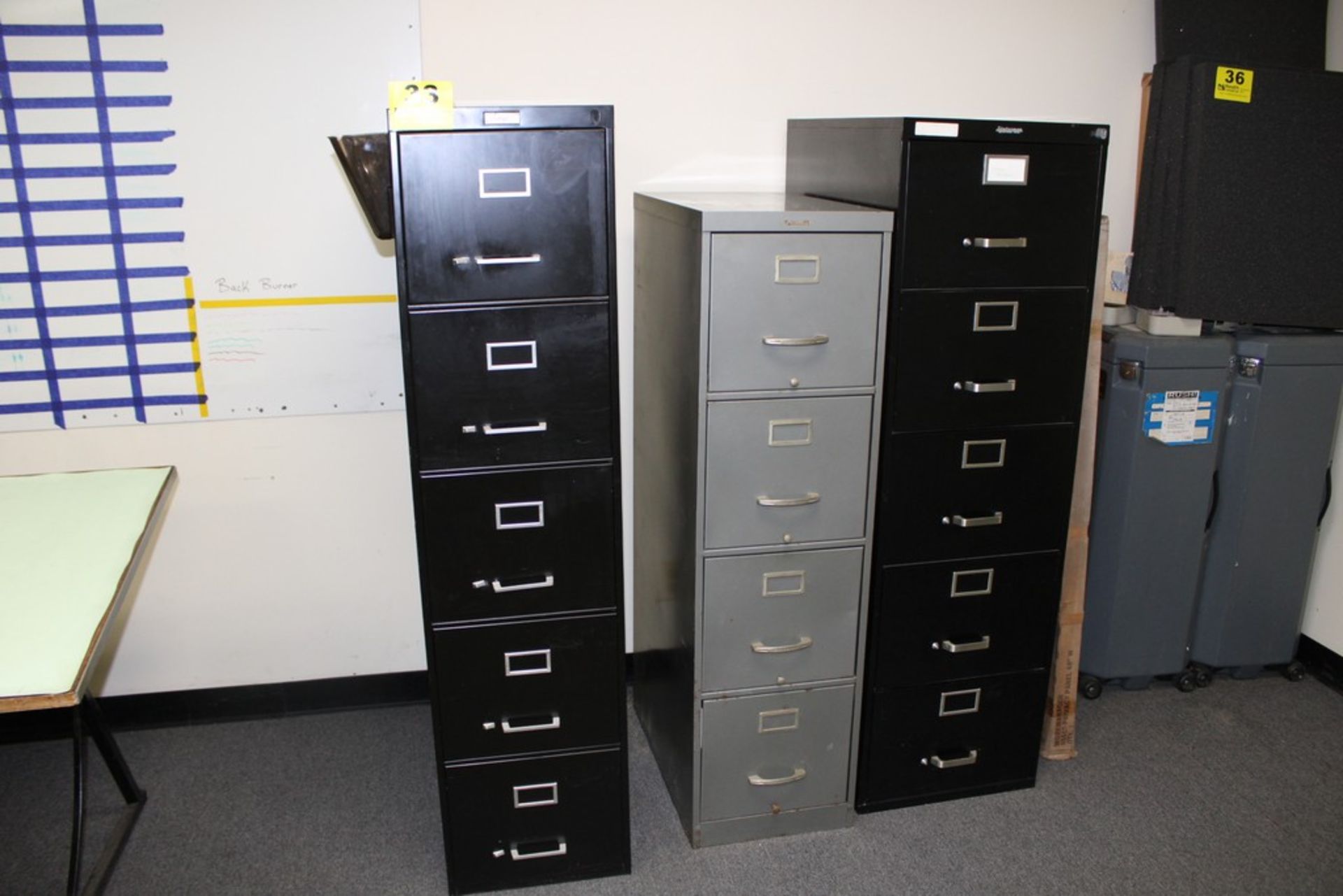 (3) ASSORTED FILE CABINETS