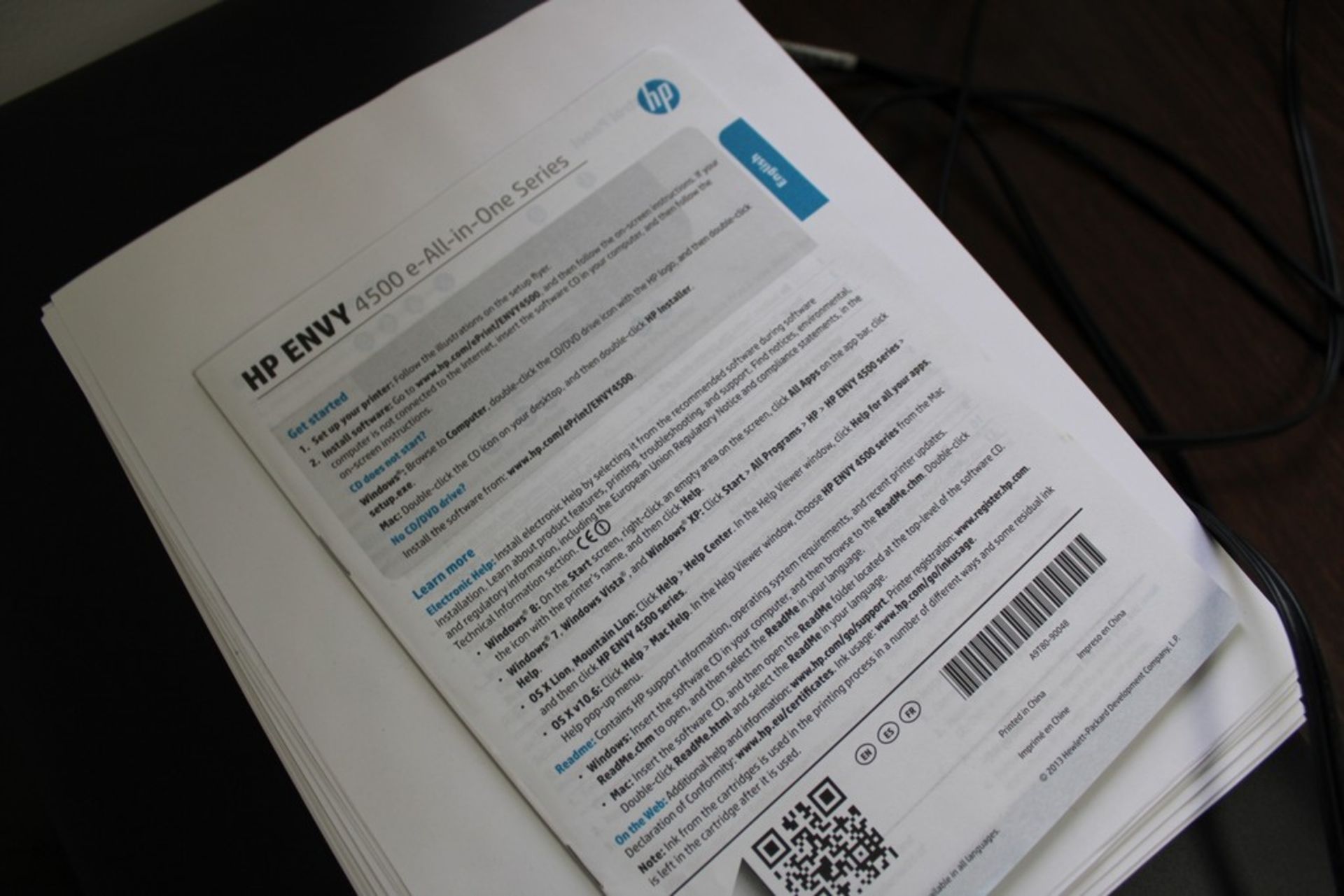 HP ENVY 4500E ALL-IN-ONE INKJET - Image 2 of 2