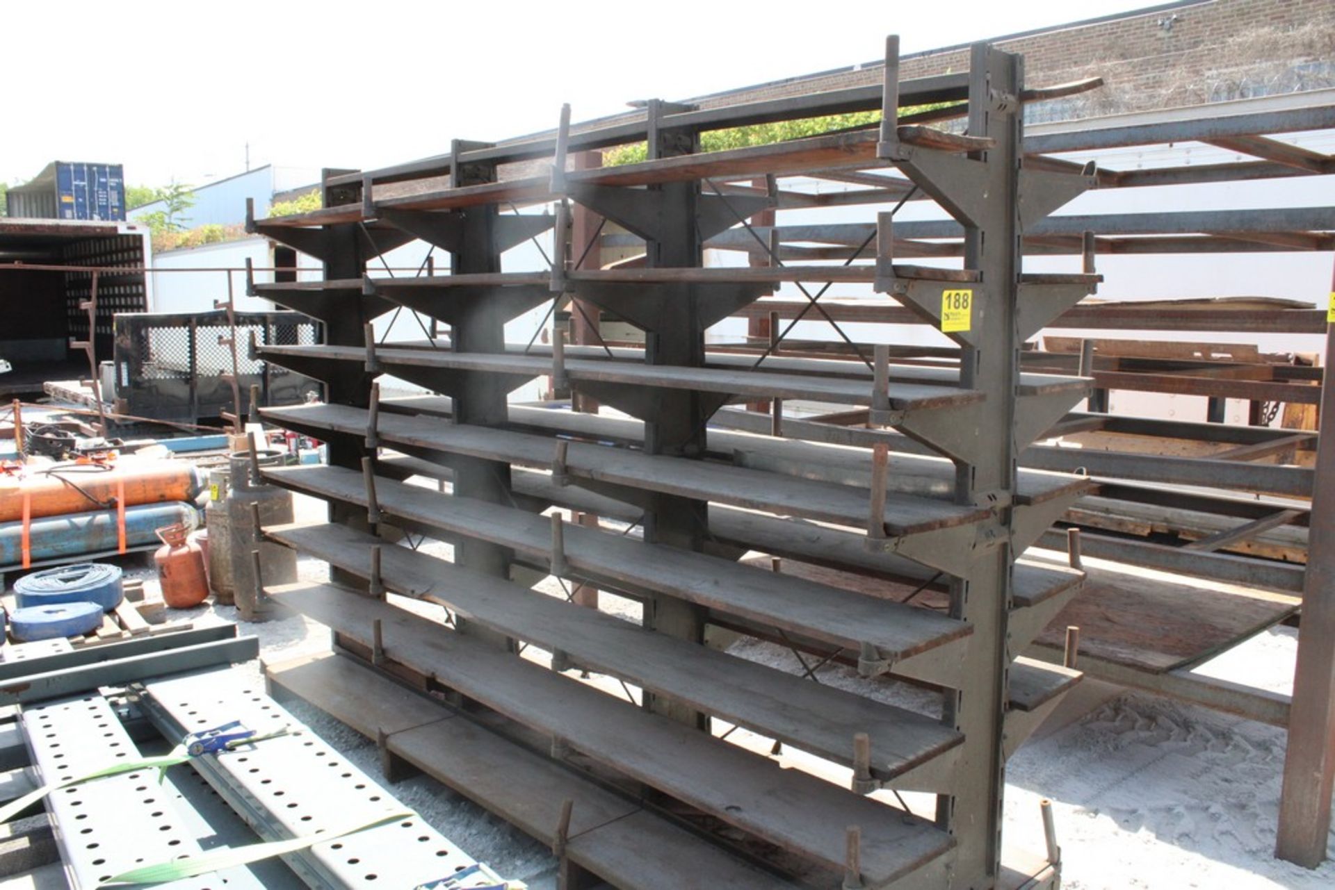 DOUBLE SIDED CANTILEVER RACK, 9'4" X 78"