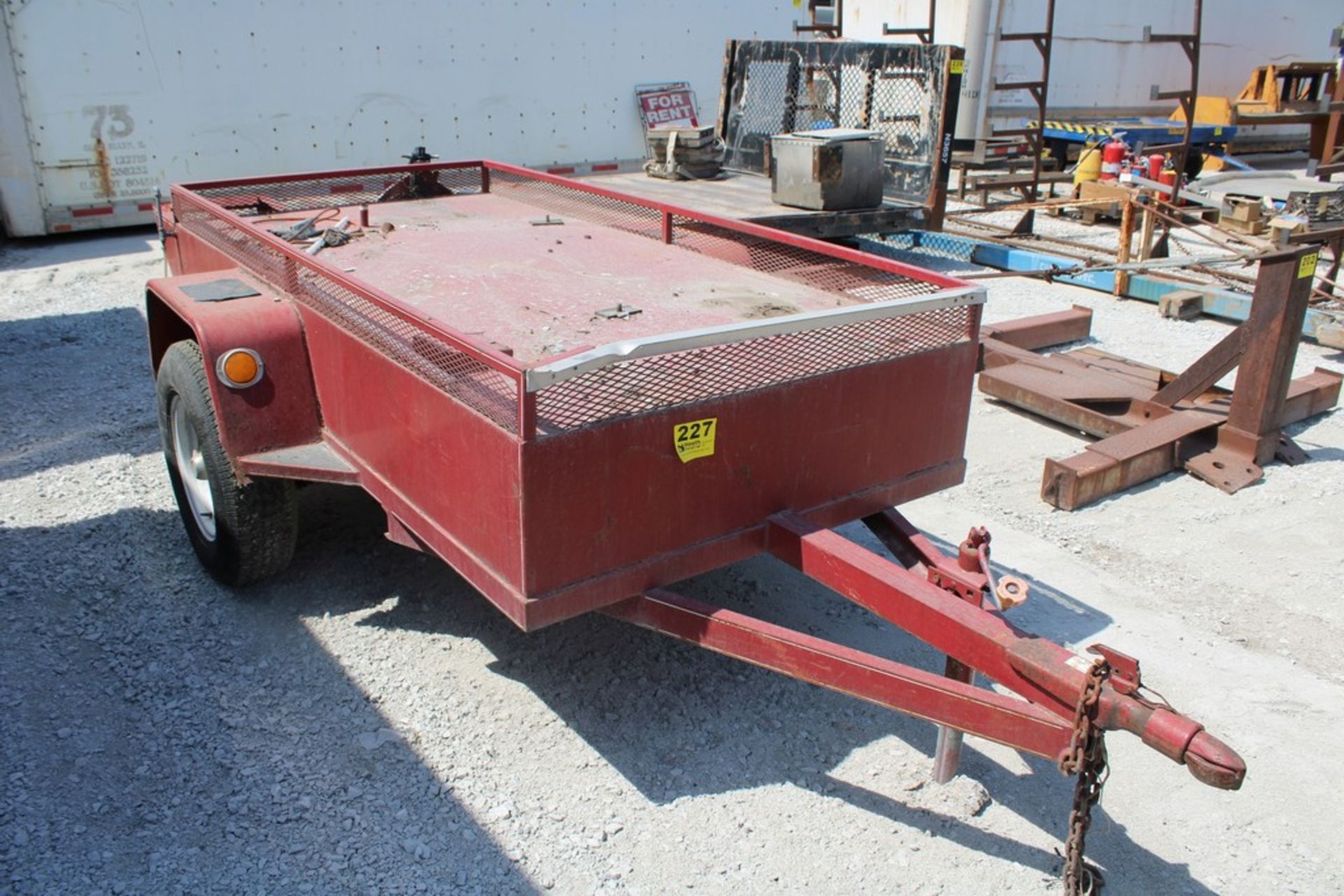 4' X 8' SINGLE AXLE TRAILER