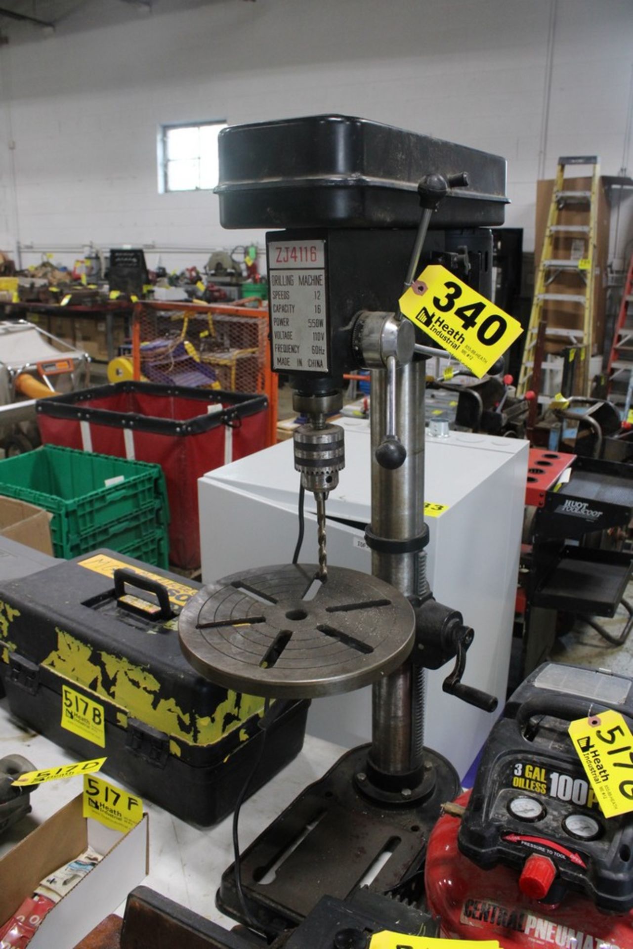 16" BENCH TOP DRILL PRESS, 12 SPEED