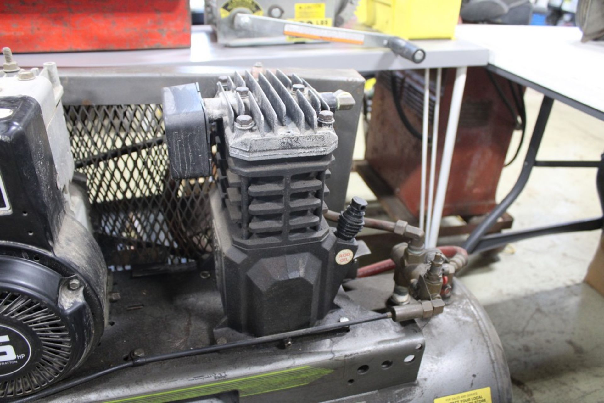 NAPA PORTABLE AIR COMPRESSOR, BRIGGS & STRATTON 5 HP GAS ENGINE - Image 3 of 4