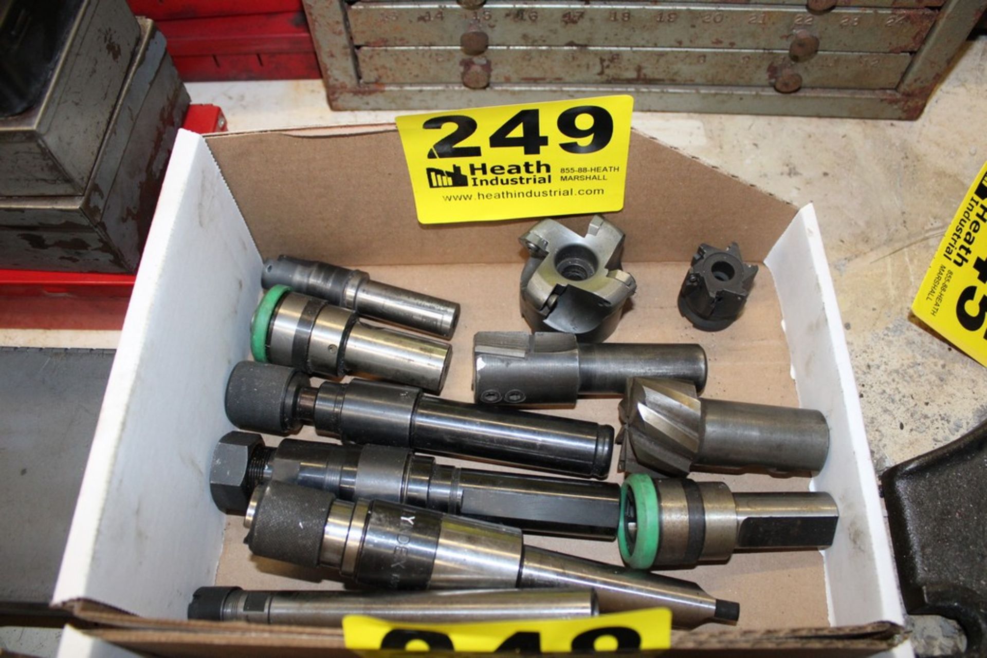 ASSORTED TOOL HOLDERS & MILLING CUTTERS