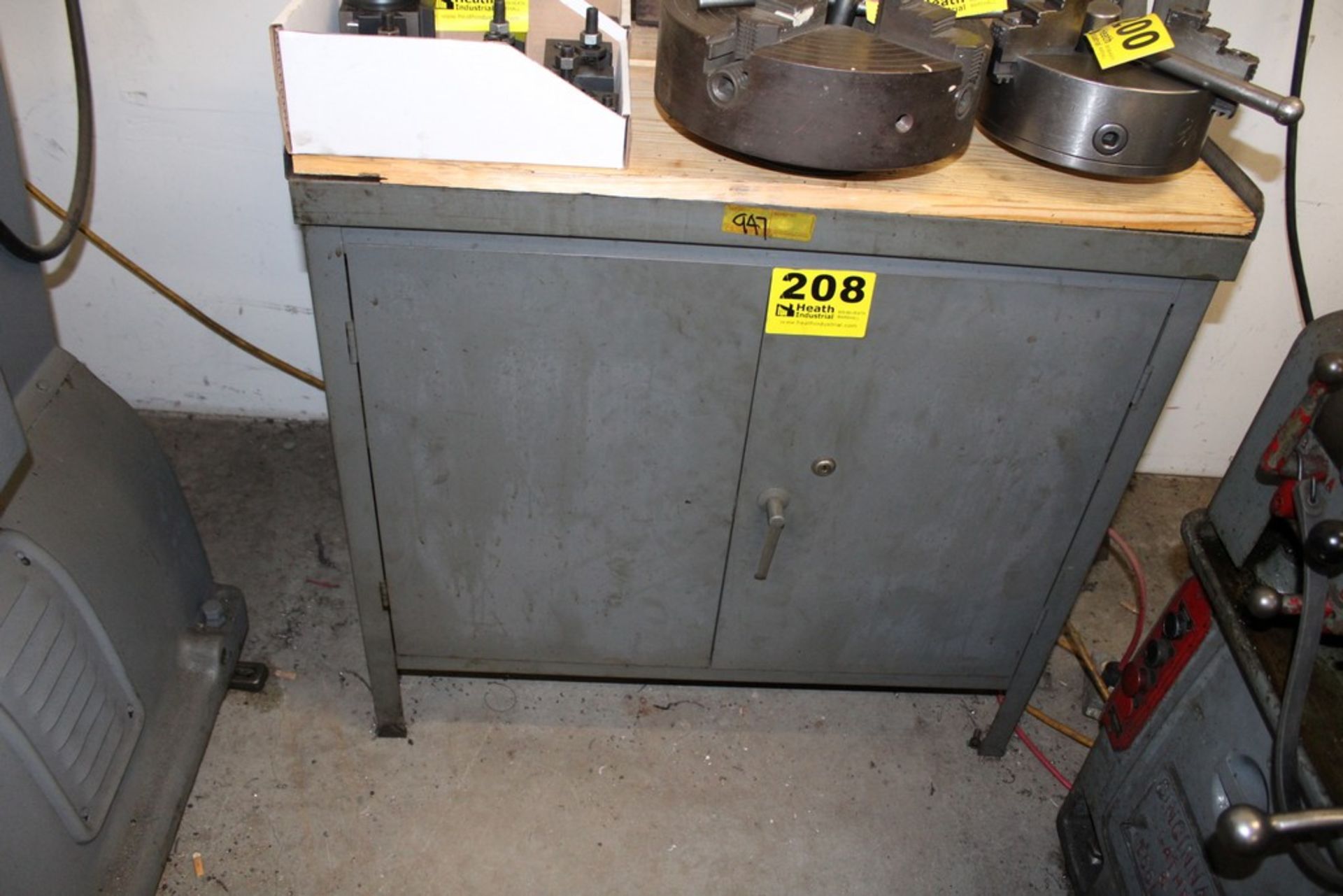 TWO DOOR STEEL CABINET 36" X 24" X 35"