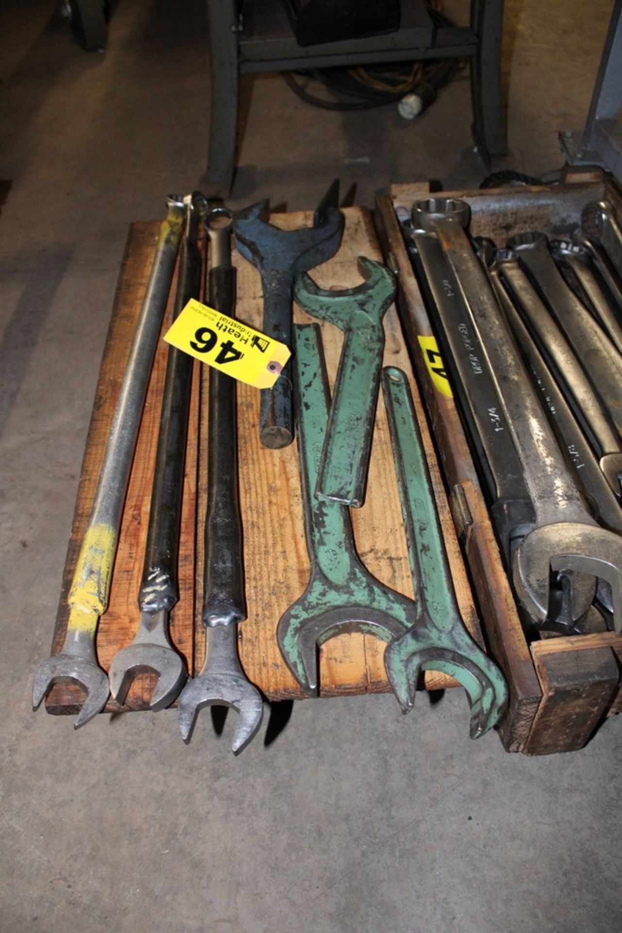 (7) LARGE MACHINE WRENCHES