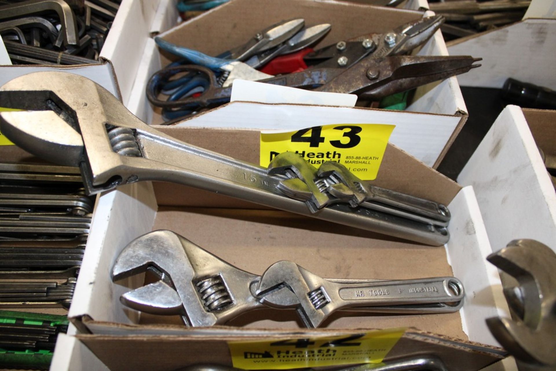 (5) CRESENT WRENCHES, 6" - 15"