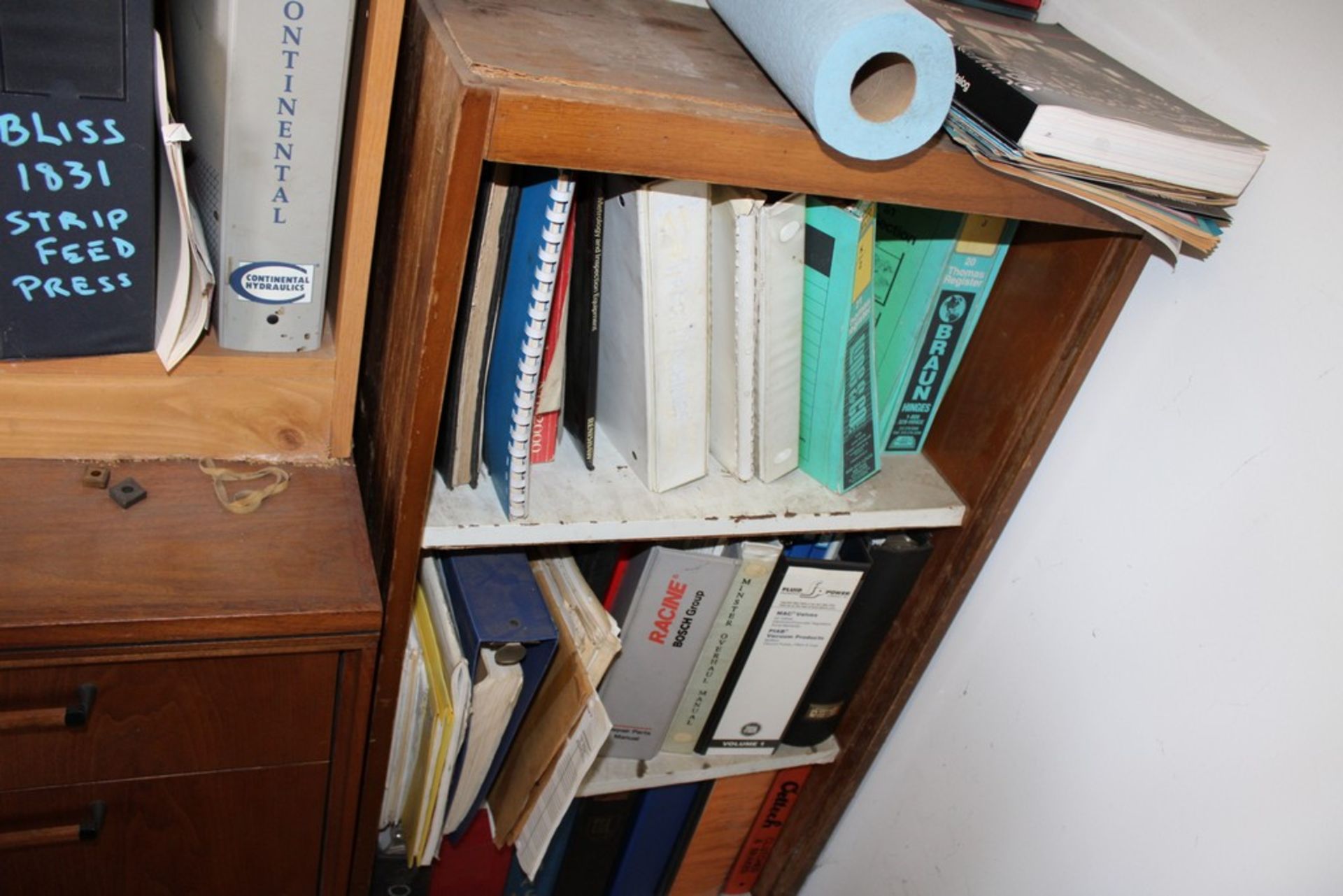 (2) BOOKCASES WITH MACHINE BOOKS - Image 3 of 3