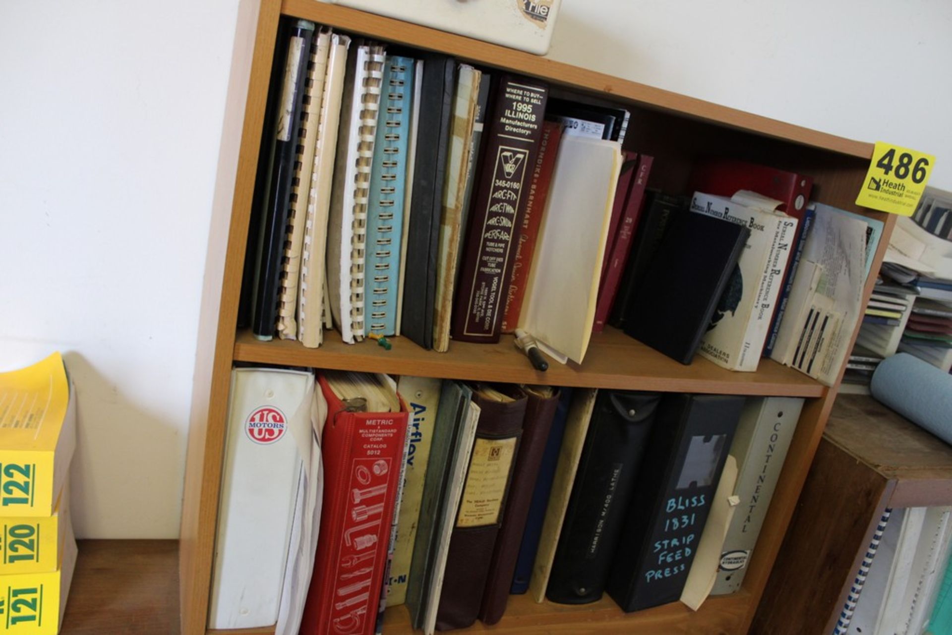 (2) BOOKCASES WITH MACHINE BOOKS - Image 2 of 3