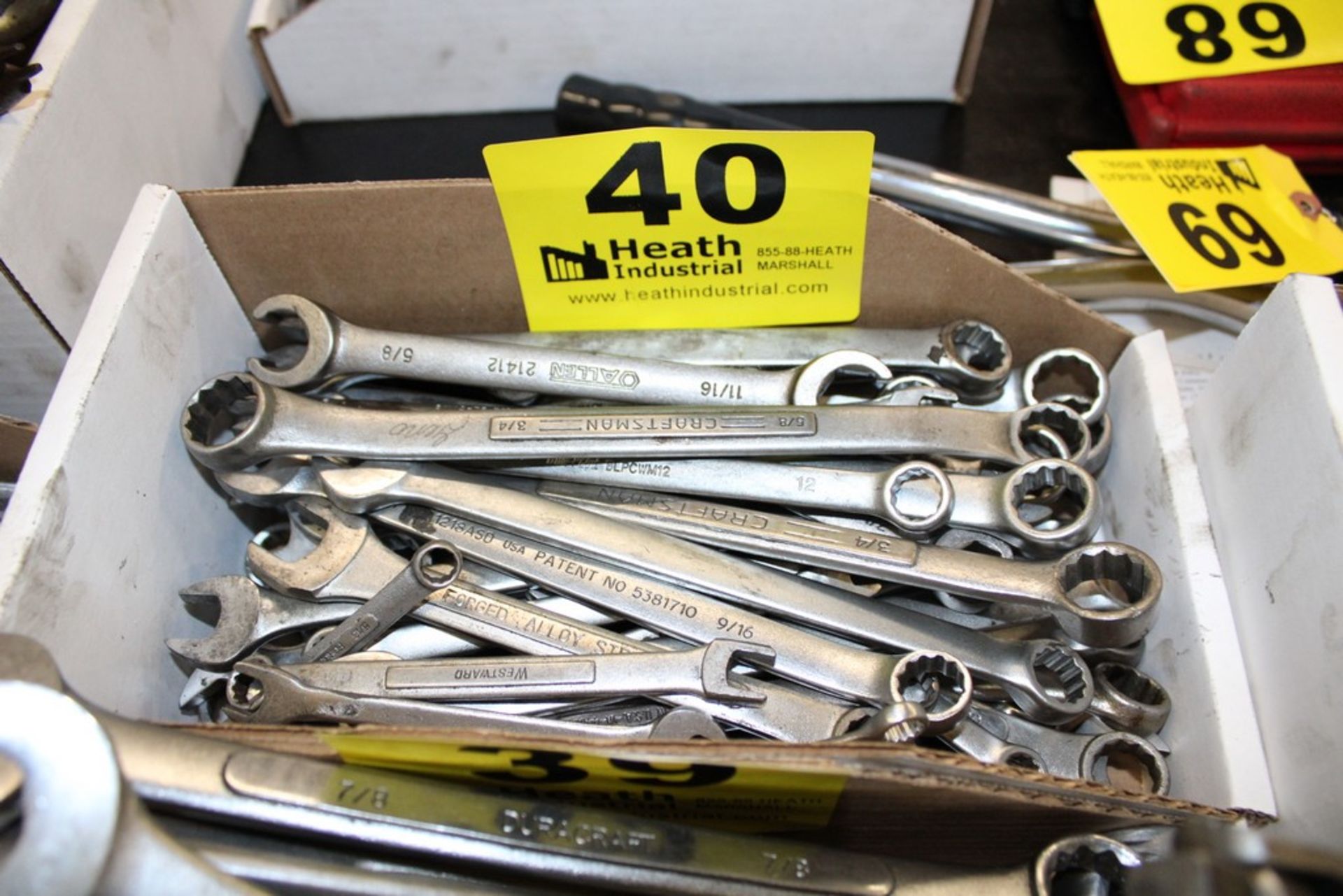 LARGE QTY OFÂ COMBINATION WRENCHES