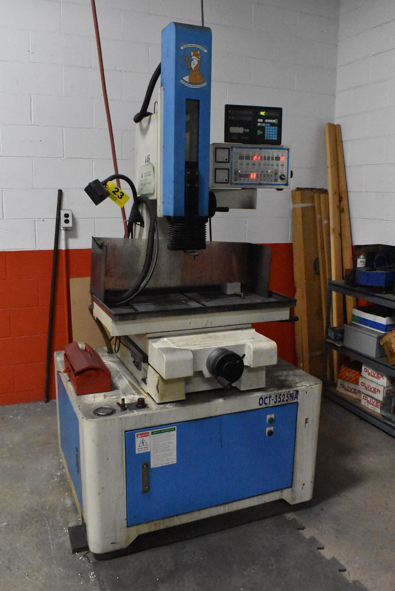 OCEAN TECHNOLOGIES MODEL OCT-3525NA EDM DRILL, S/N DR00360803 (2003), 600 MM X 300 MM TABLE, 350