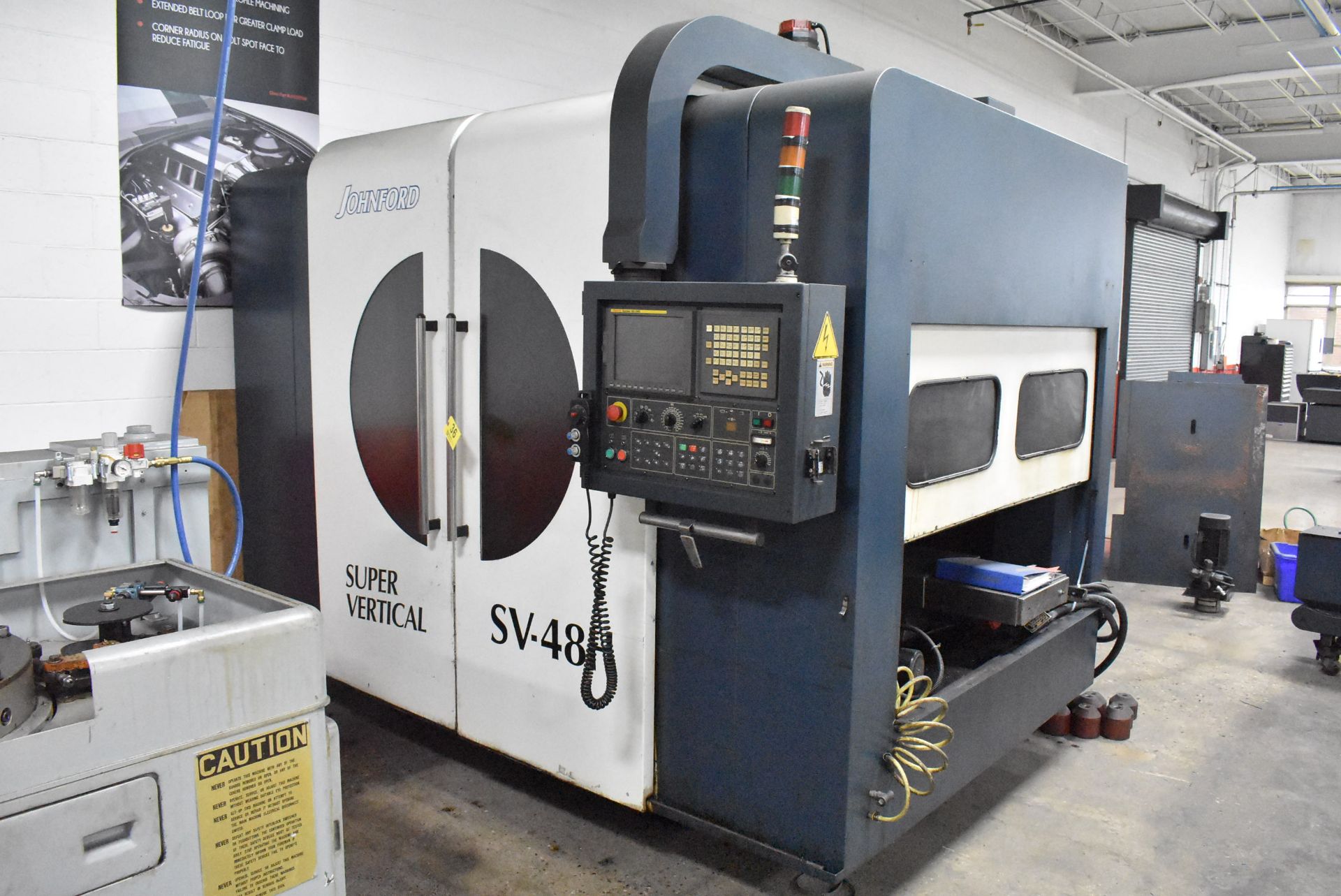JOHNFORD 3-AXIS MODEL SV-48H CNC VERTICAL MACHINING CENTER, S/N VBD6094 (NEW 2006), 50-TAPER, WITH - Image 3 of 34
