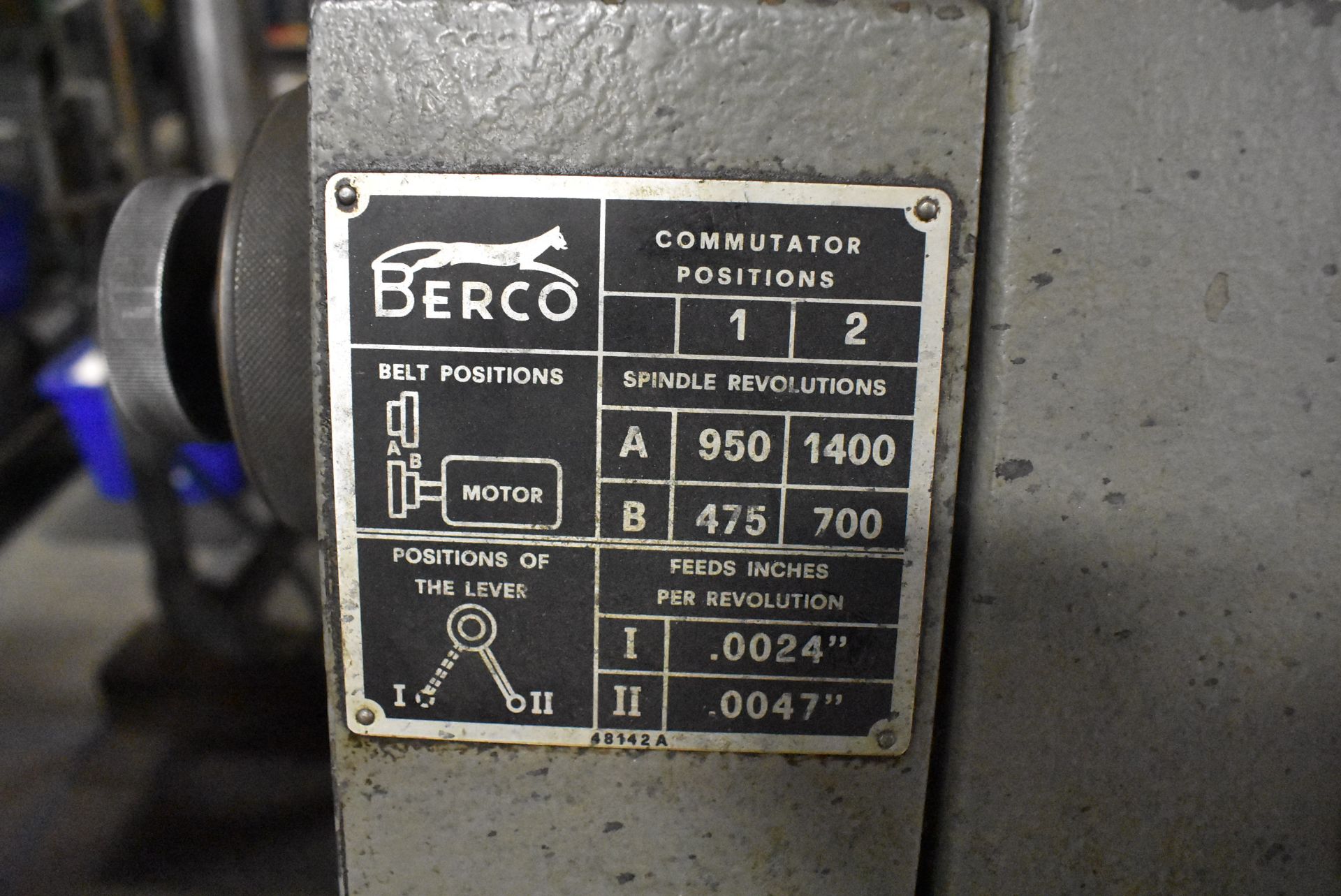 BERCO MODEL AB-320 ROD BORING MACHINE S/N 200B, BORING DIAMETER 33/64" TO 5-29/32", CENTER TO CENTER - Image 4 of 10